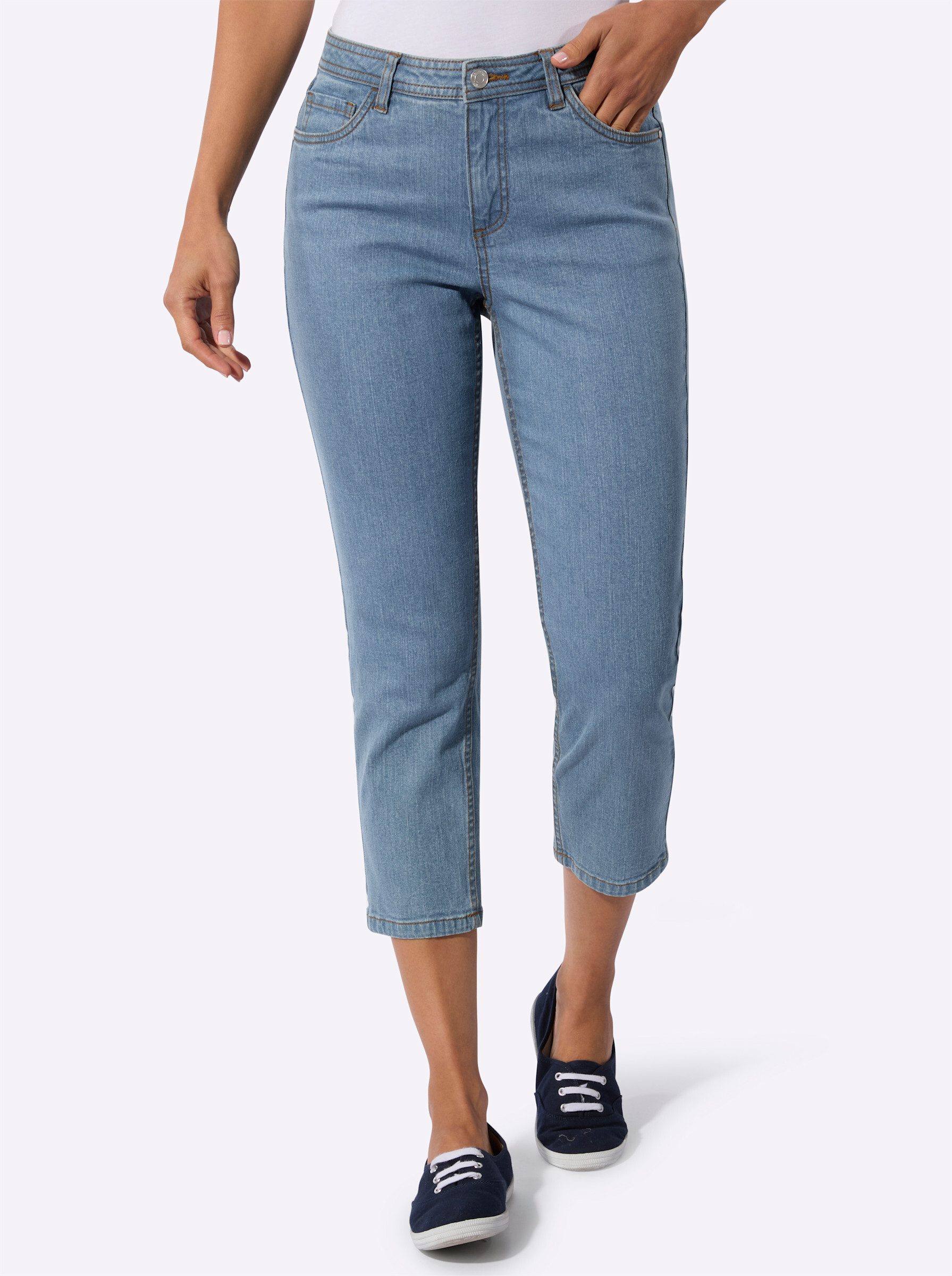 Jeansshorts 7/8-Jeans komfortabel