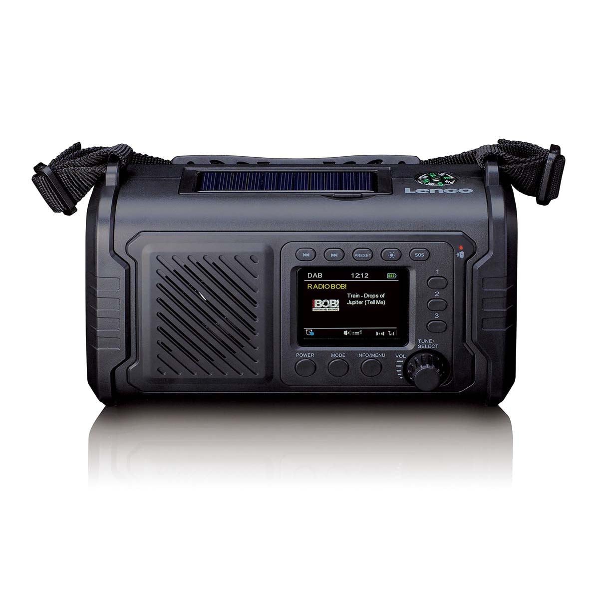 Lenco PDR-055BK Notfallradio (Notfunk, 3 W)