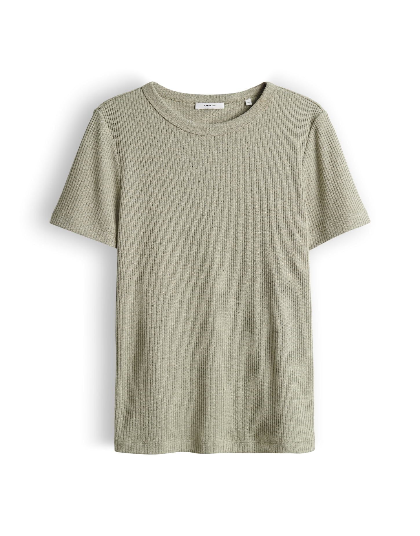 OPUS Kurzarmshirt Sydra aus Jersey mit Rippstruktur elastischer Stoff, weicher Griff, Casual – Bild 2 von 5