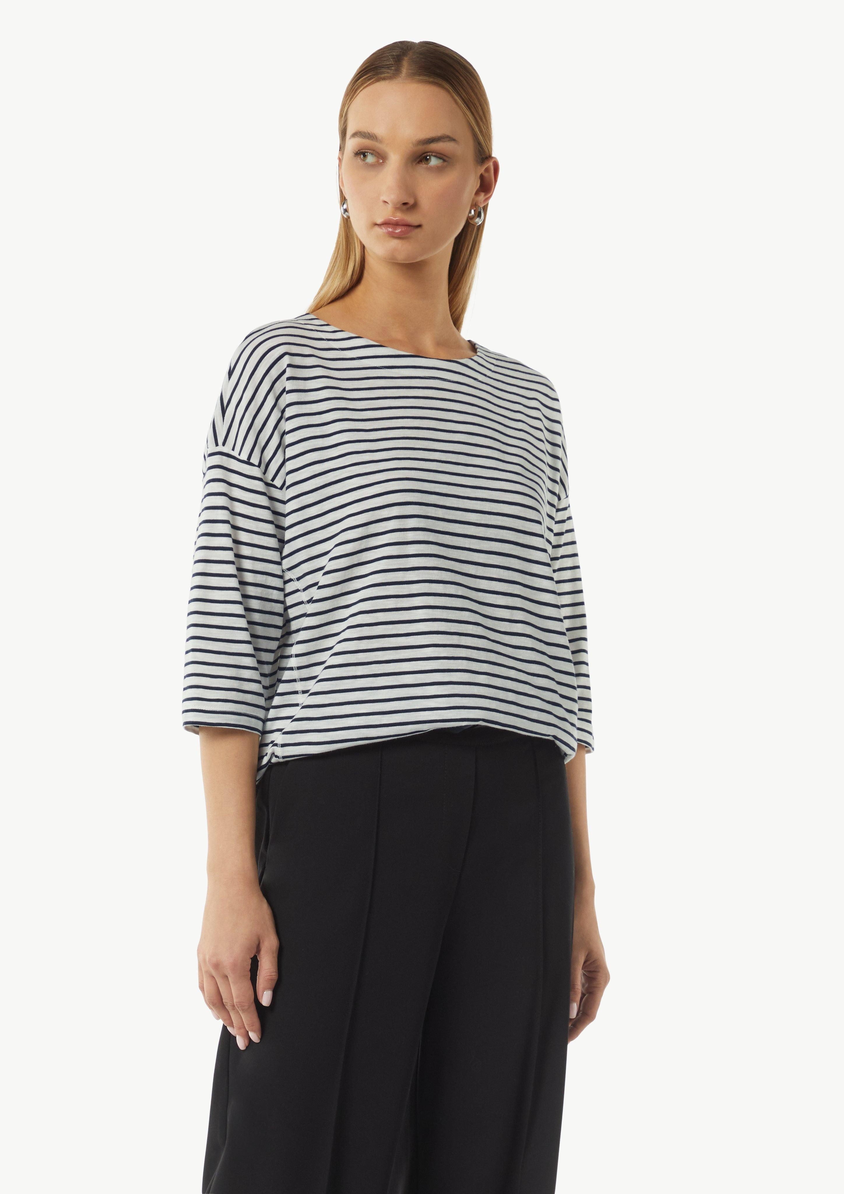 Kurzarmshirt Ringel-Shirt mit 3/4-Arm
