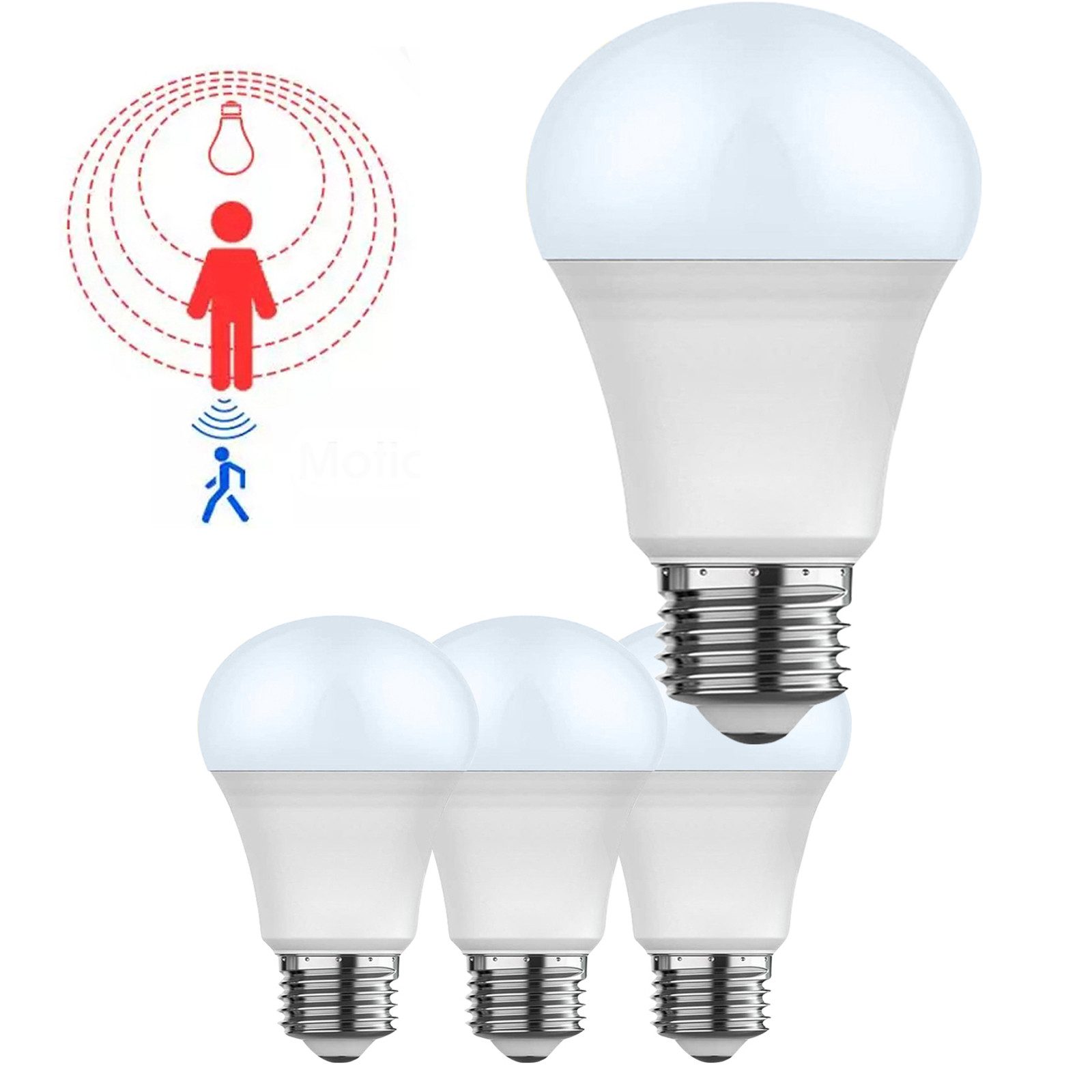 Jibenhome LED-Leuchtmittel E27 Glühbirne mit Bewegungsmelder Dämmerungssens günstig online kaufen