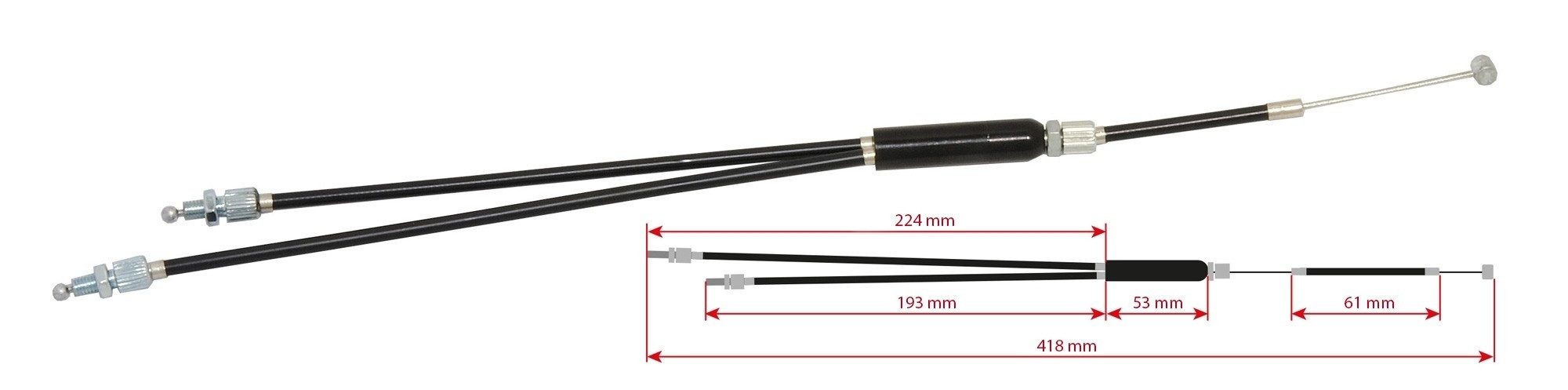 FORCE Bremszug Force Bremszug BMX 0,42 m Lever - twister