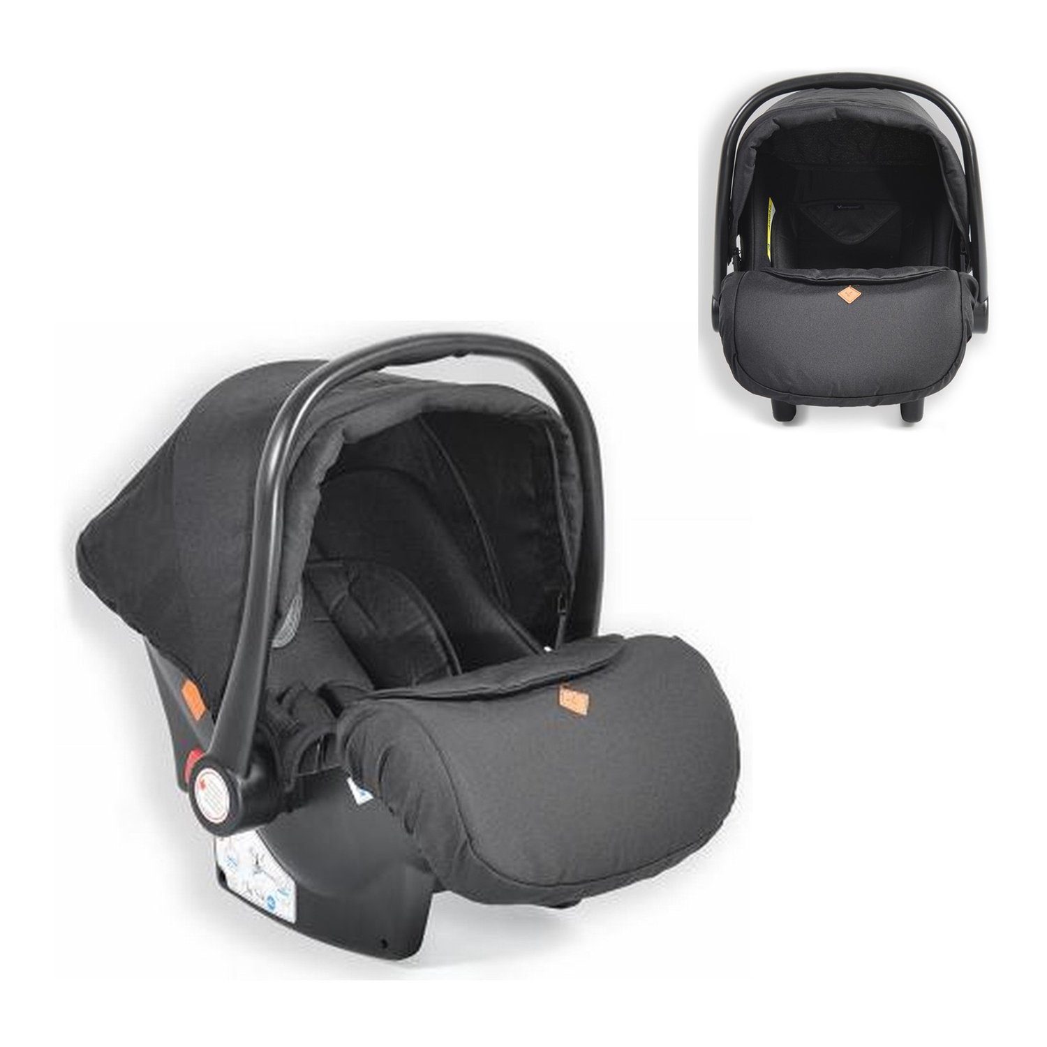 Cangaroo Babyschale Babyschale, Kindersitz 13 (0 bis: kg) schwarz kg, 0+ Macan, Kissen 13 Fußabdeckung - Gruppe