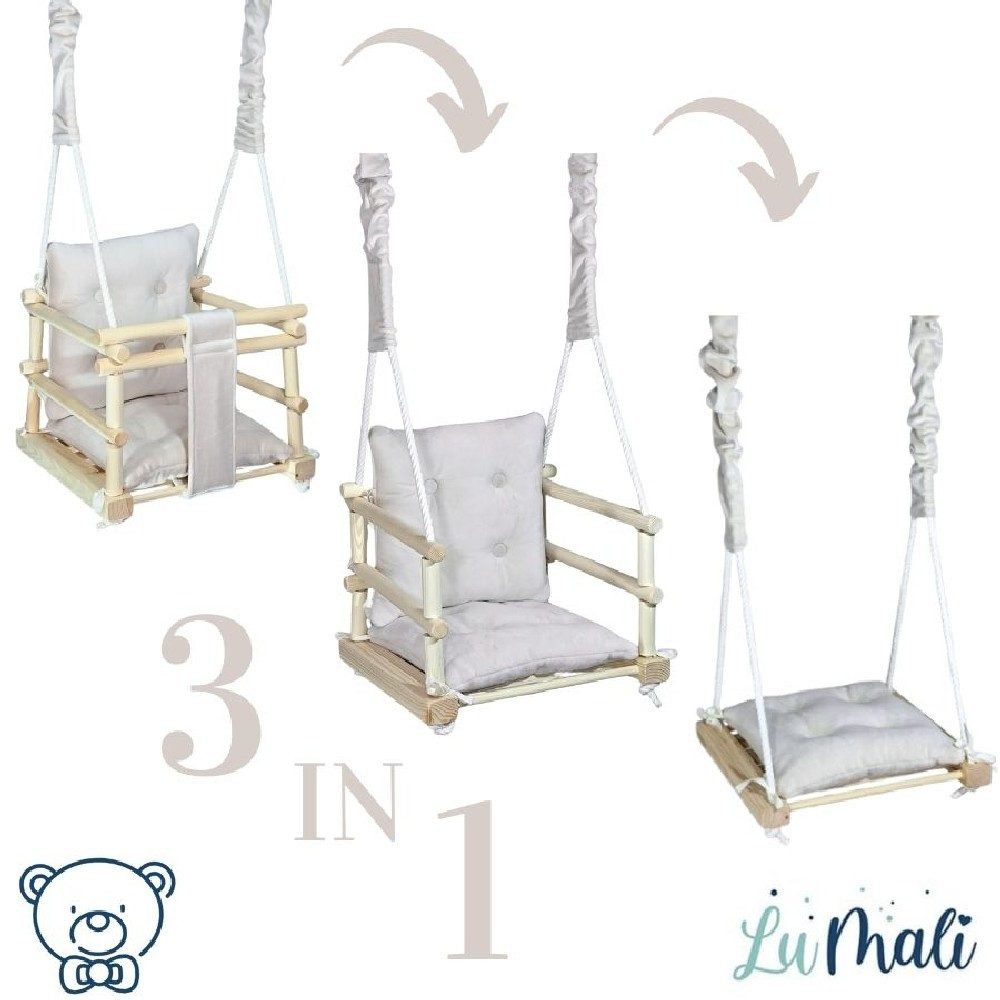 LuMali Babyschaukel Babyschaukel aus Holz - günstig online kaufen