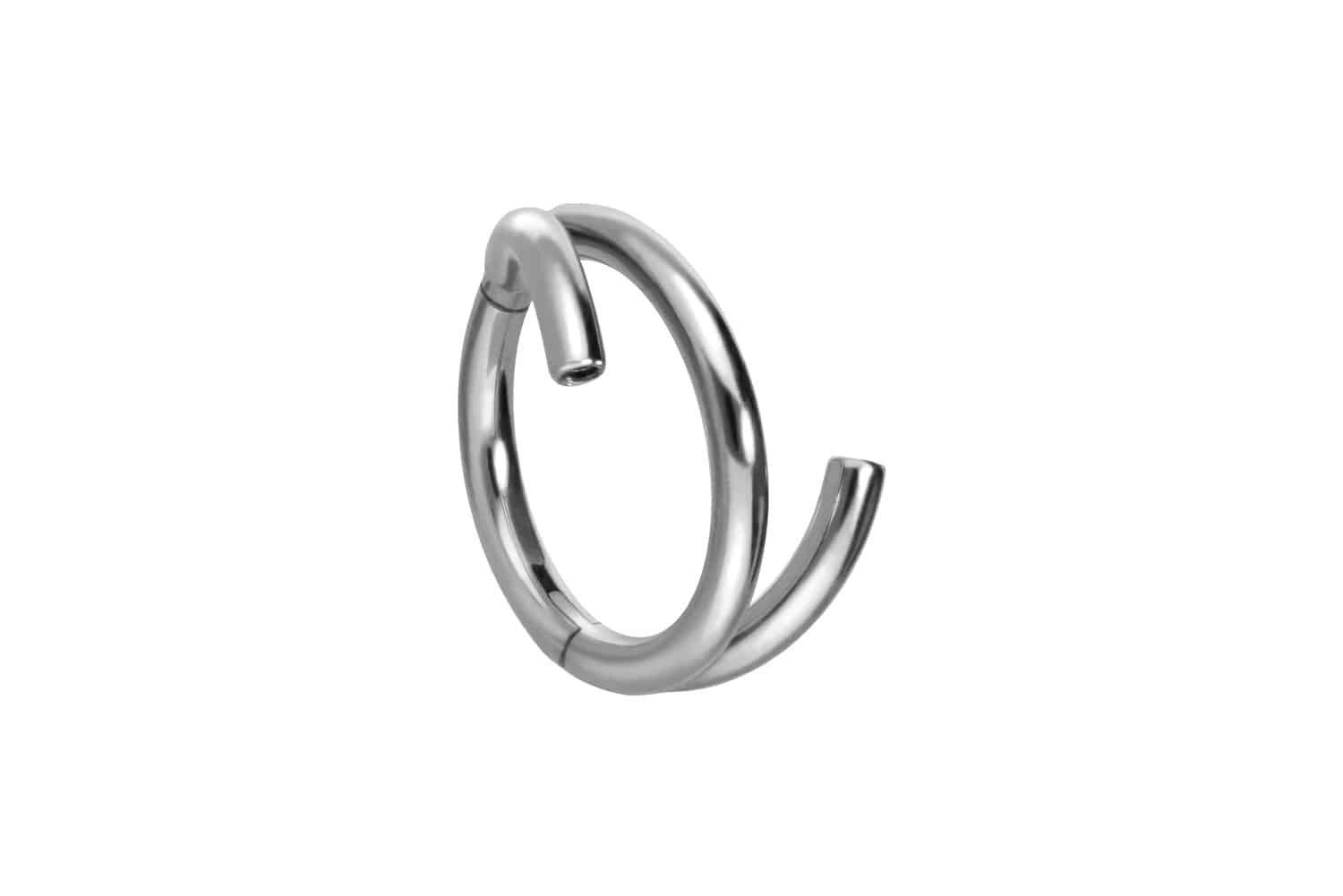 Piercing-Set Titan Segmentring Clicker mit Innengewinde 3 RINGE