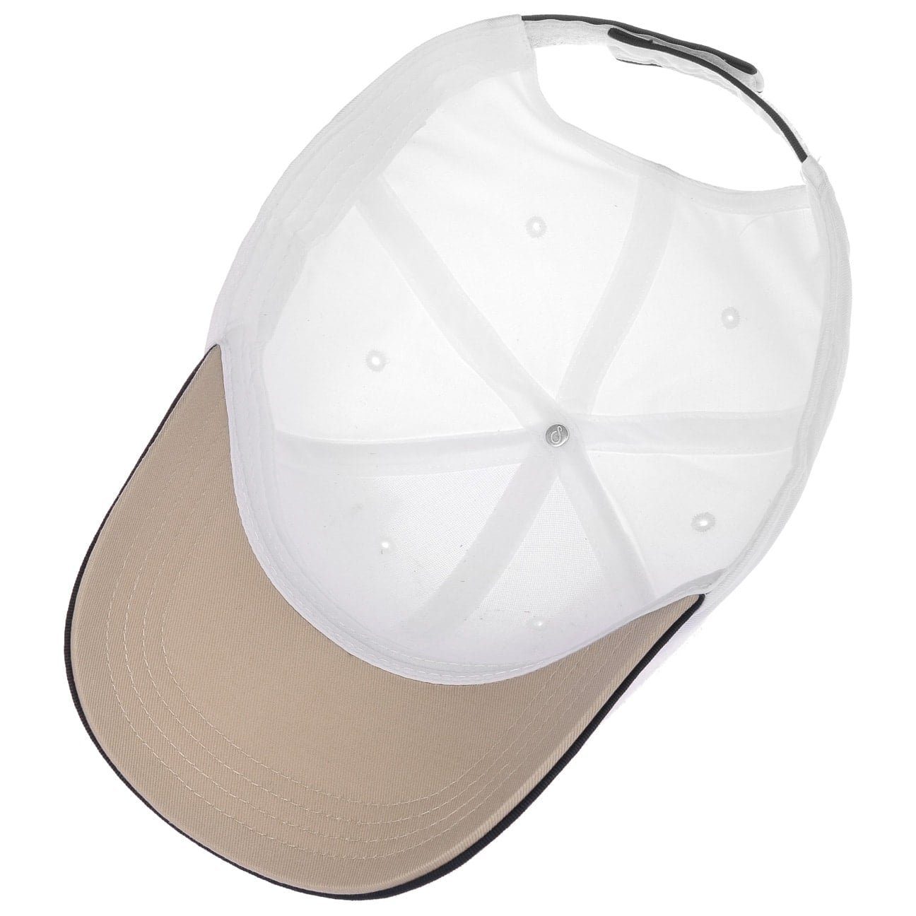 Atlantis Baseball Cap (1-St) Basecap weiß Schirm mit
