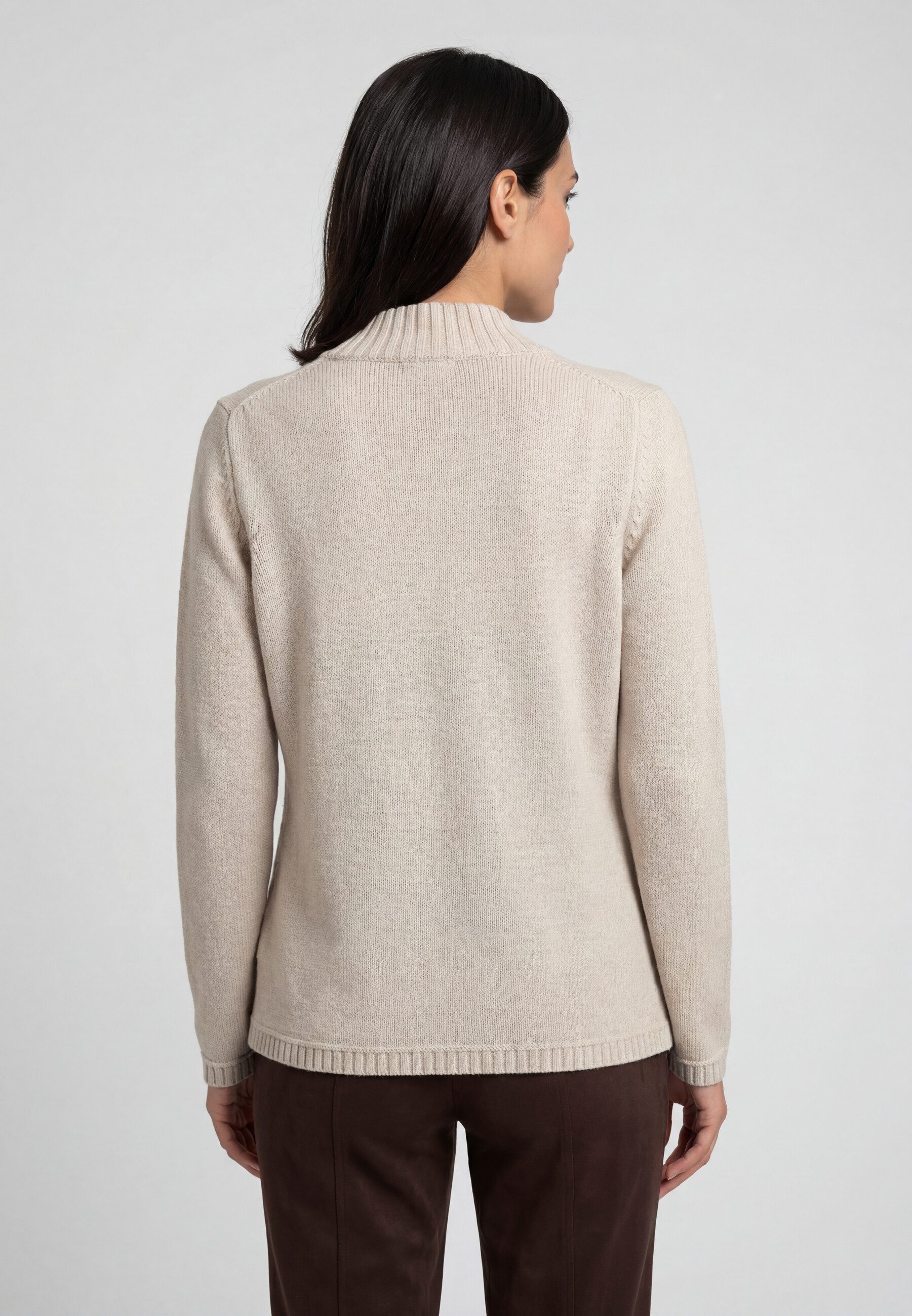 Olsen Cardigan Cardigan mit Strukturstrick und Reißverschluss