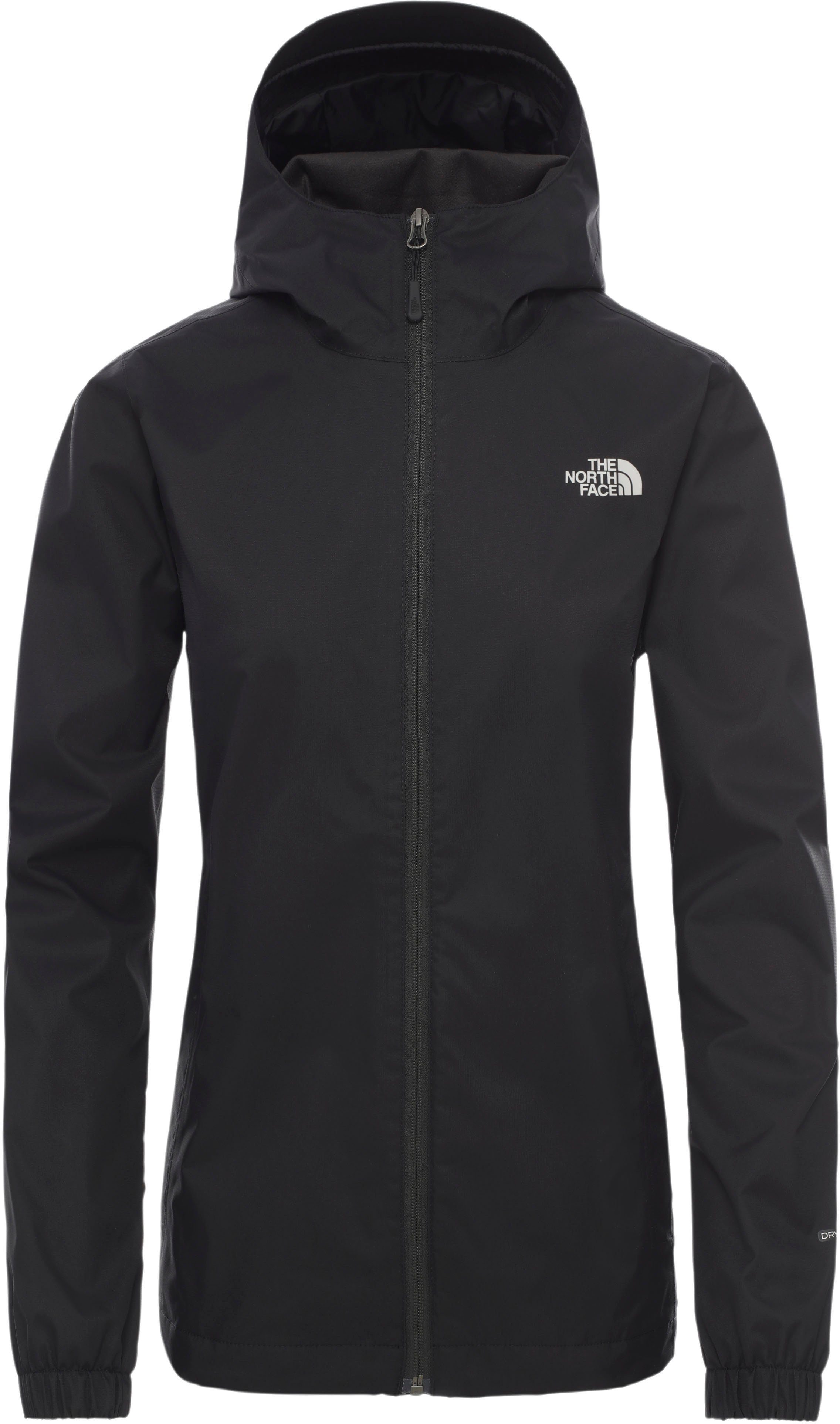 The North Face Regenjacke QUEST Atmungsaktiv schwarz & & Winddicht Wasserdicht