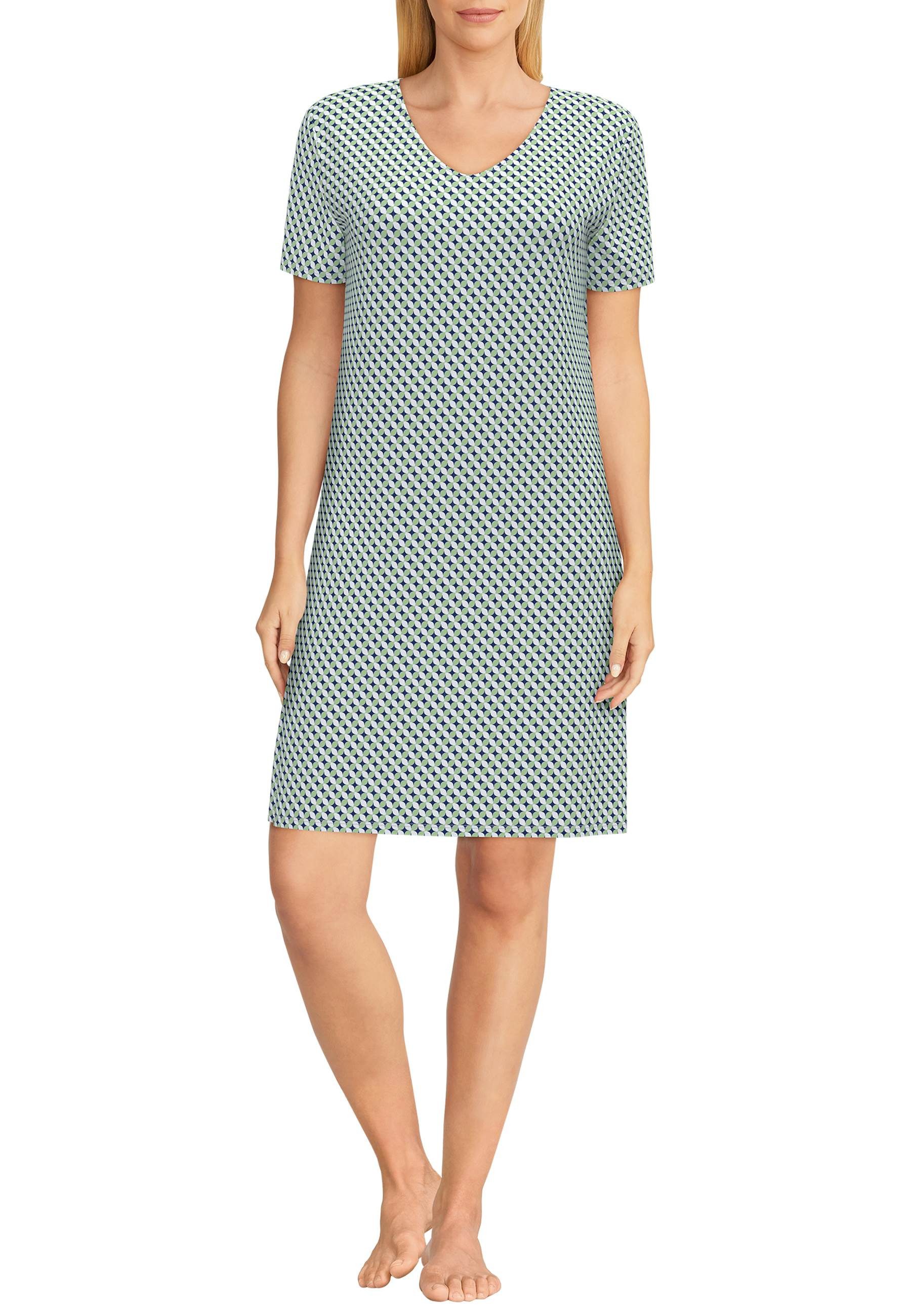 GÖTZBURG Nachthemd GÖTZBURG Damen Nachthemd grün bedruckt (1-tlg) günstig online kaufen