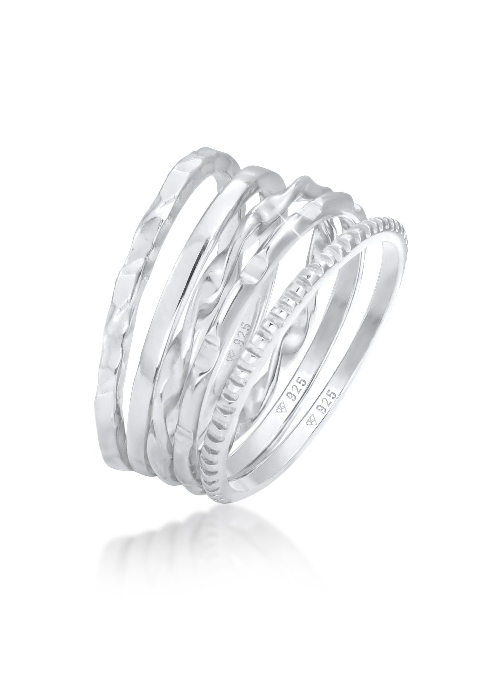 Ring-Set Stapelringe Stacking Basic 5er Set 925 Silber