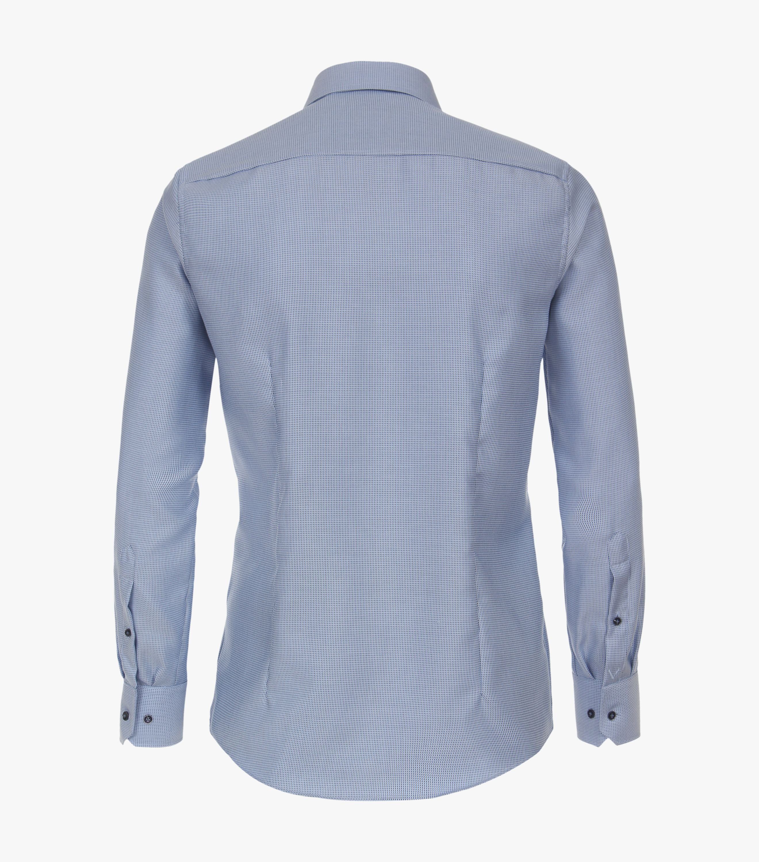 VENTI Businesshemd Fit Baumwolle Kent-Kragen Mittelblau 134023600 graues Modern 100 %