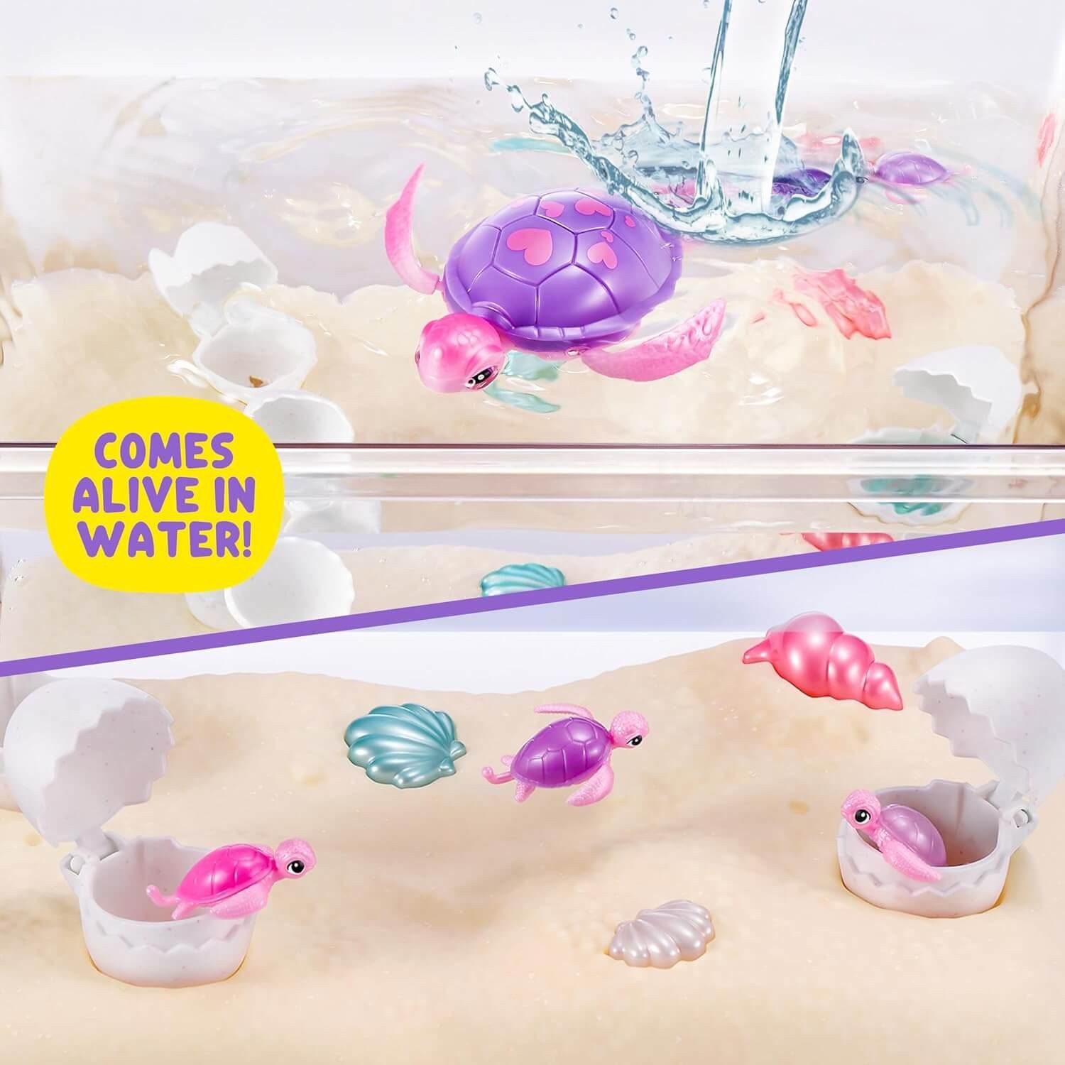 ZURU Spielfigur ZURU 9560 - Pets Alive Mama Turtle Surprise - Mama & Baby Schildkröte