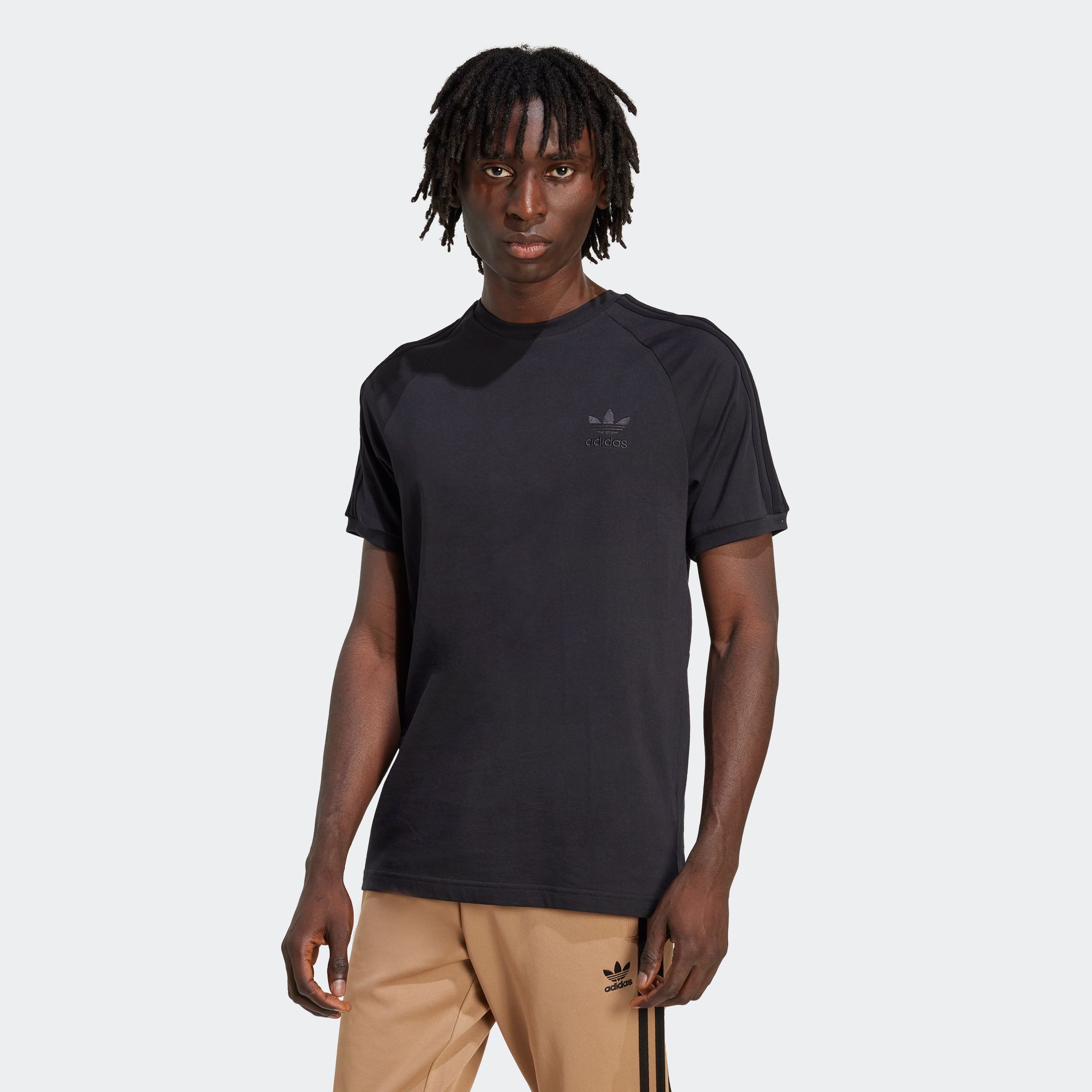 adidas Originals T-Shirt 3-STRIPES TEE schmale Passform, Kurzarm, mit kontr günstig online kaufen