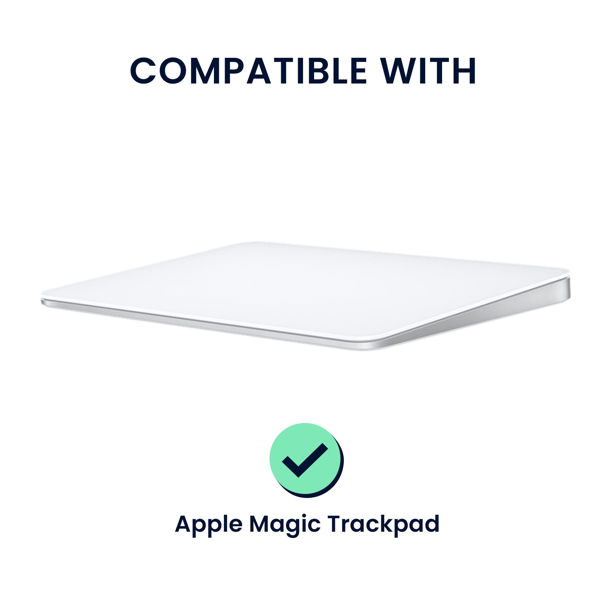 kwmobile Tastaturhalterung Hülle für Apple Magic Trackpad Silikon Bumper, (1-tlg., Silikonhülle - Schutzhülle Case in Hellblau)