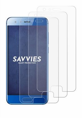 Savvies Schutzfolie für Honor 9, Displayschutzfolie, 6 Stück, Folie klar