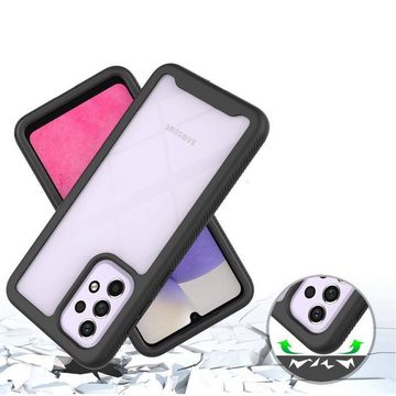 cofi1453 Smartphone-Hülle 360° Magnet Slim Metall Case mit Schutzglas