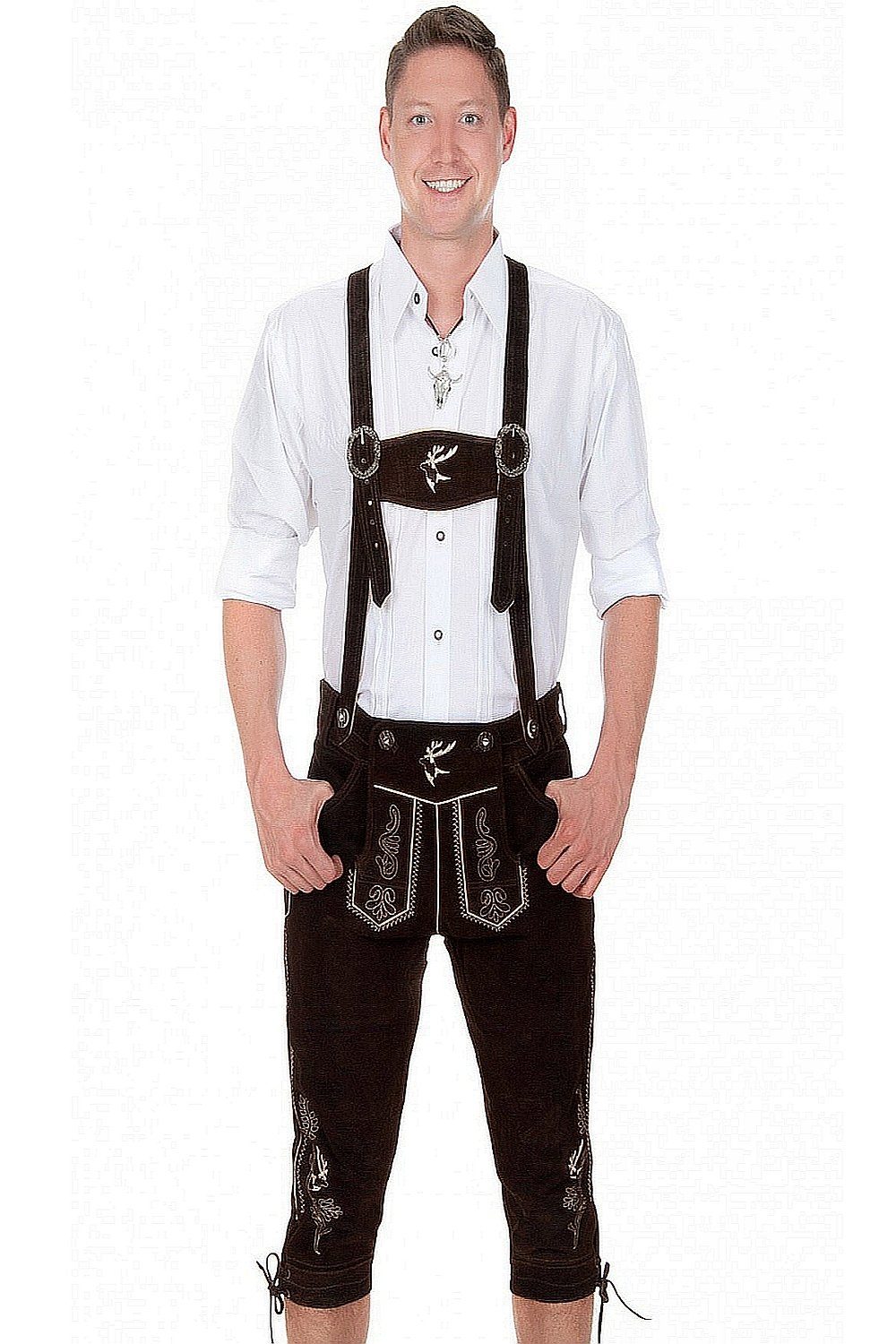 Edelnice Trachtenlederhose Hirsch günstig online kaufen