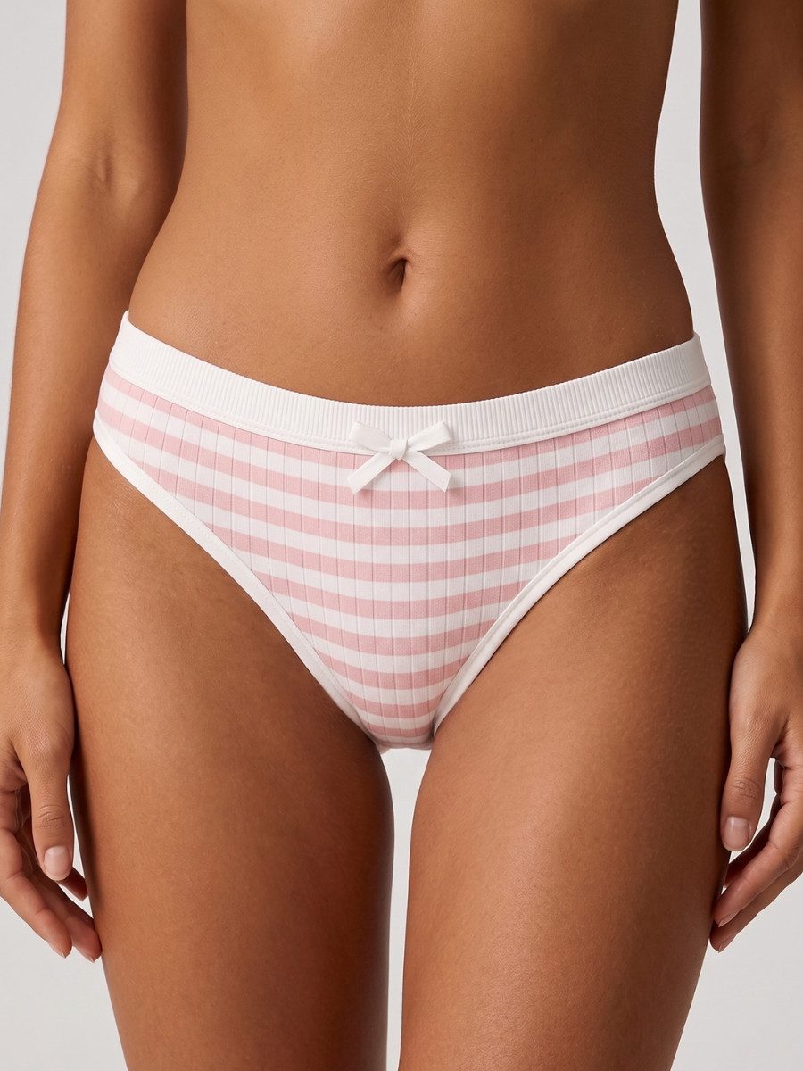 Elegant Love Tanga Tangaslips für Damen – Bequeme Unterhosen, Brasilslips (Set, 3-St., 3er Pack) Unterwäsche mit Rippenstruktur – Komfortabel für Alltag