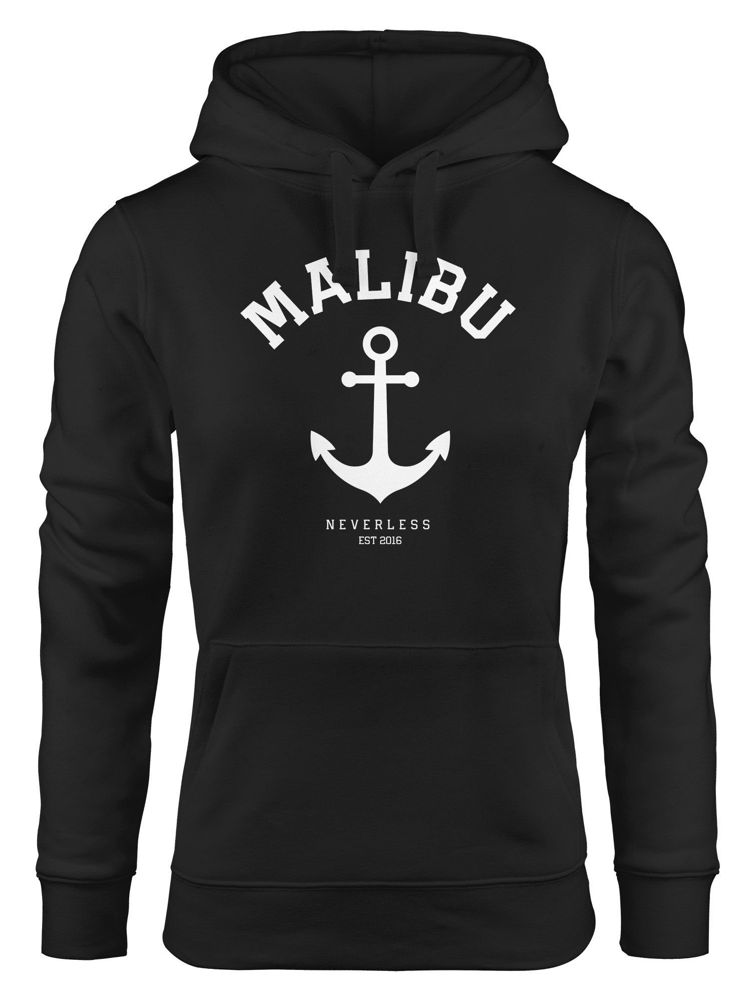 Hoodie Hoodie Damen Anker Malibu Anchor Kapuzen-Pullover Neverless®