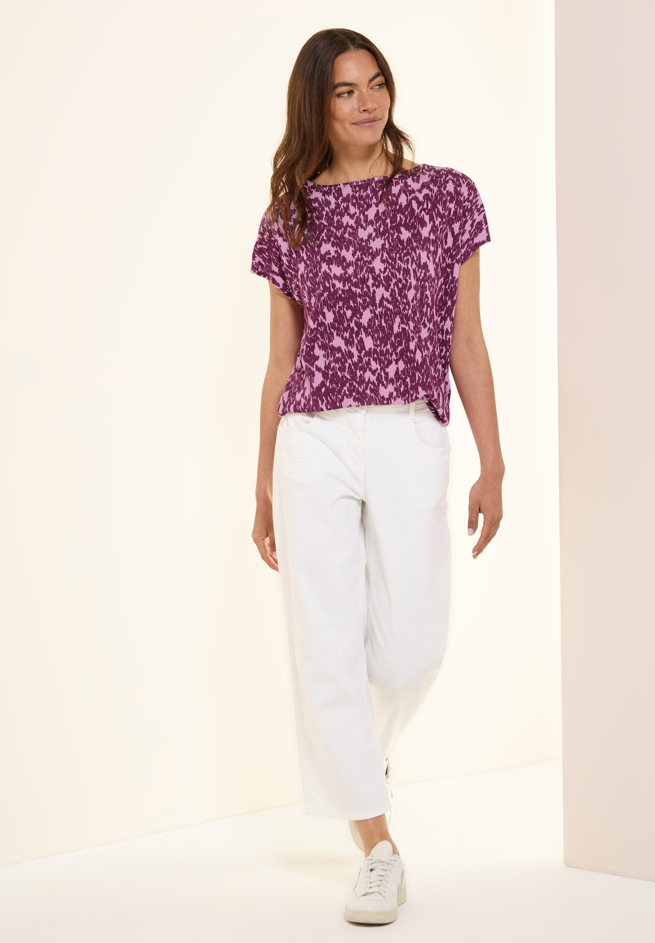 CECIL T-Shirt mit Muster, Minimal-Print