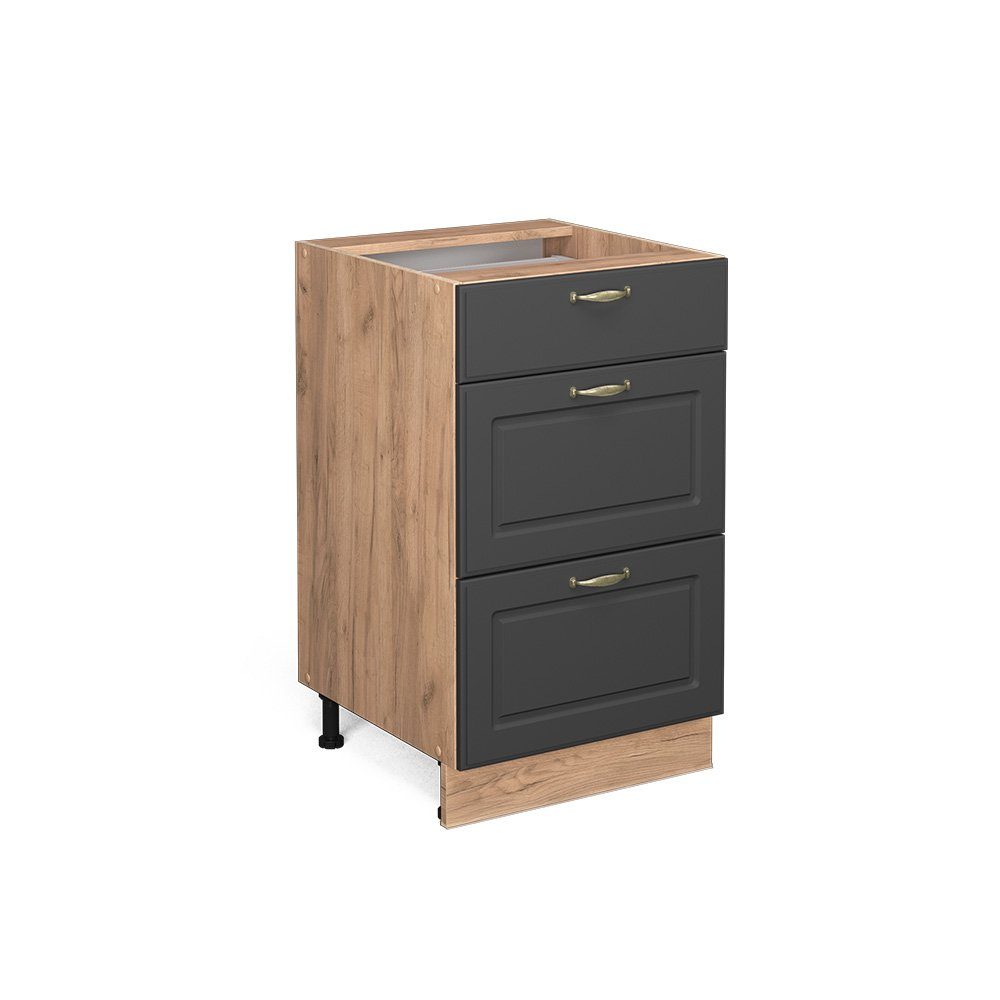 Vicco Unterschrank Fame-Line, Anthrazit-Gold/Goldkraft Eiche, 50 günstig online kaufen