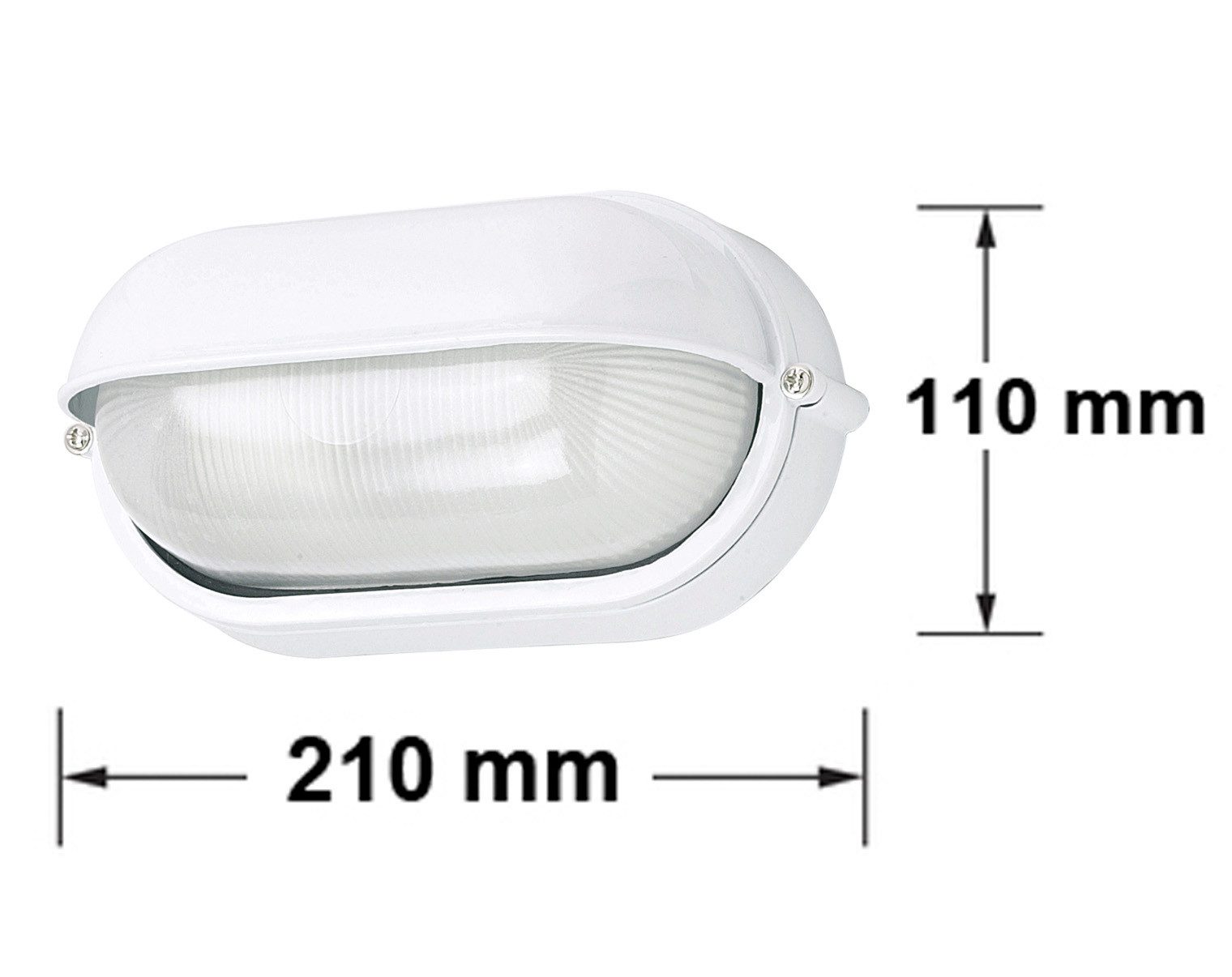 G&L LED Deckenleuchte Kellerlampe Base IP65, LED wechselbar, LED Ovalleuchte Kellerleuchte Kellerlampe
