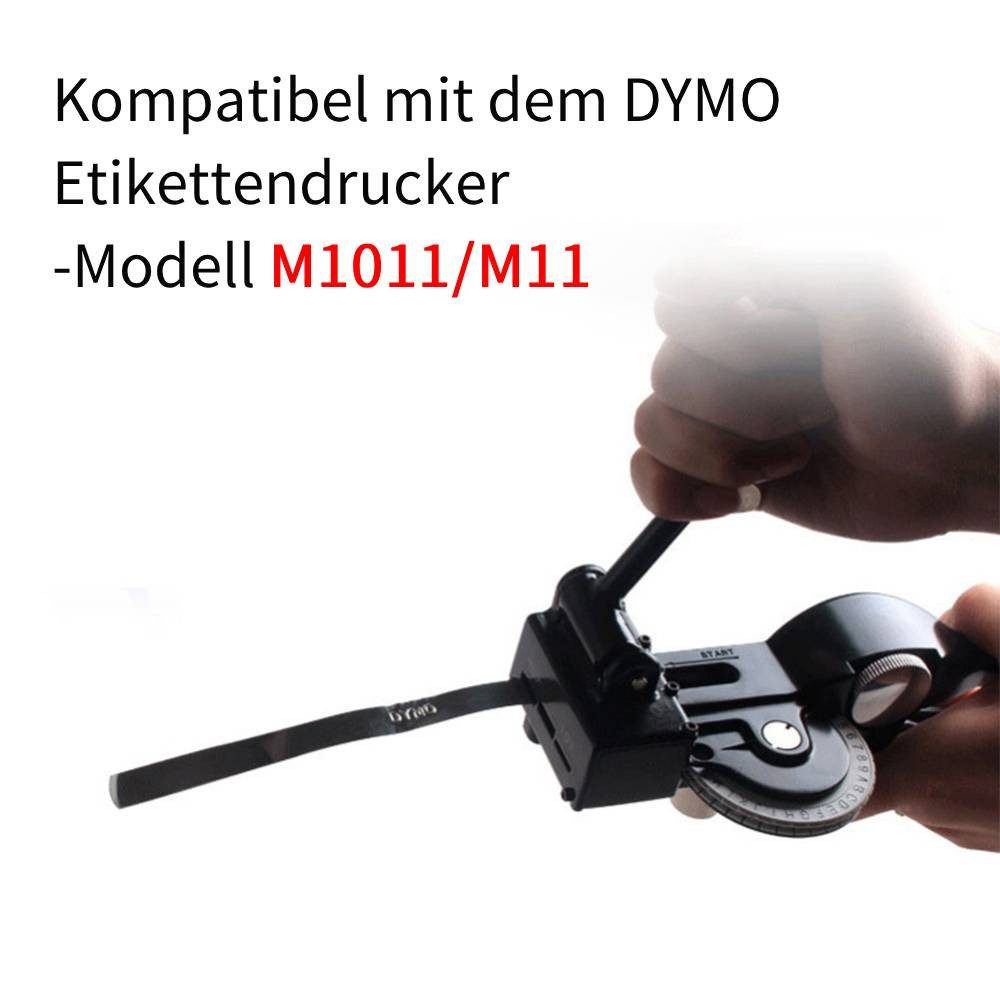 GARRYFIZH Dampfsperrklebeband Aluminium-3D-Prägeband, selbstklebend, Nachfüllpackung für DYMO selbstklebend, witterungsbeständig, verschleißfest