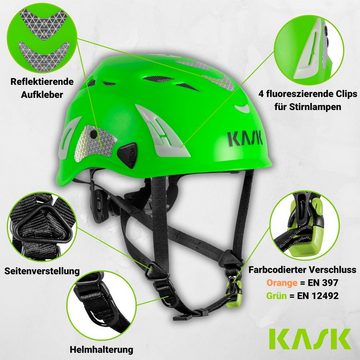 Kask Schutzhelm Superplasma PL Hi Viz - Arbeitsschutzhelm - Gr. 52 - 61cm einstellbar