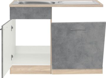 wiho Küchen Spülenschrank Zell Breite 110 cm, inkl. Tür/Sockel für Geschirrspüler