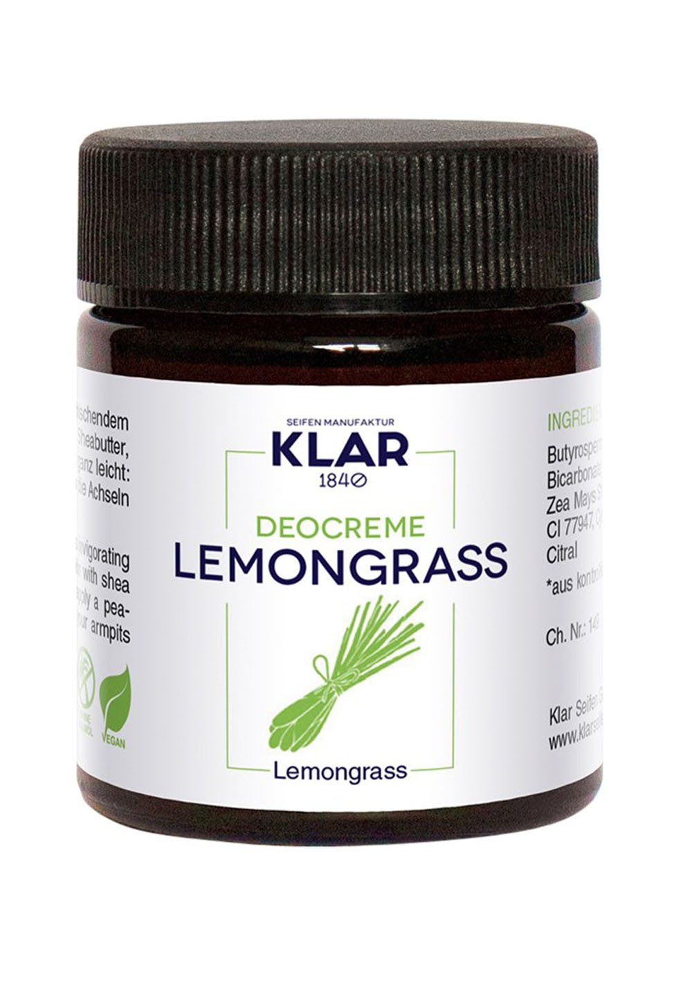 Klar Seife Deo-Creme Lemongras, 1-tlg., Deocreme 30 ml