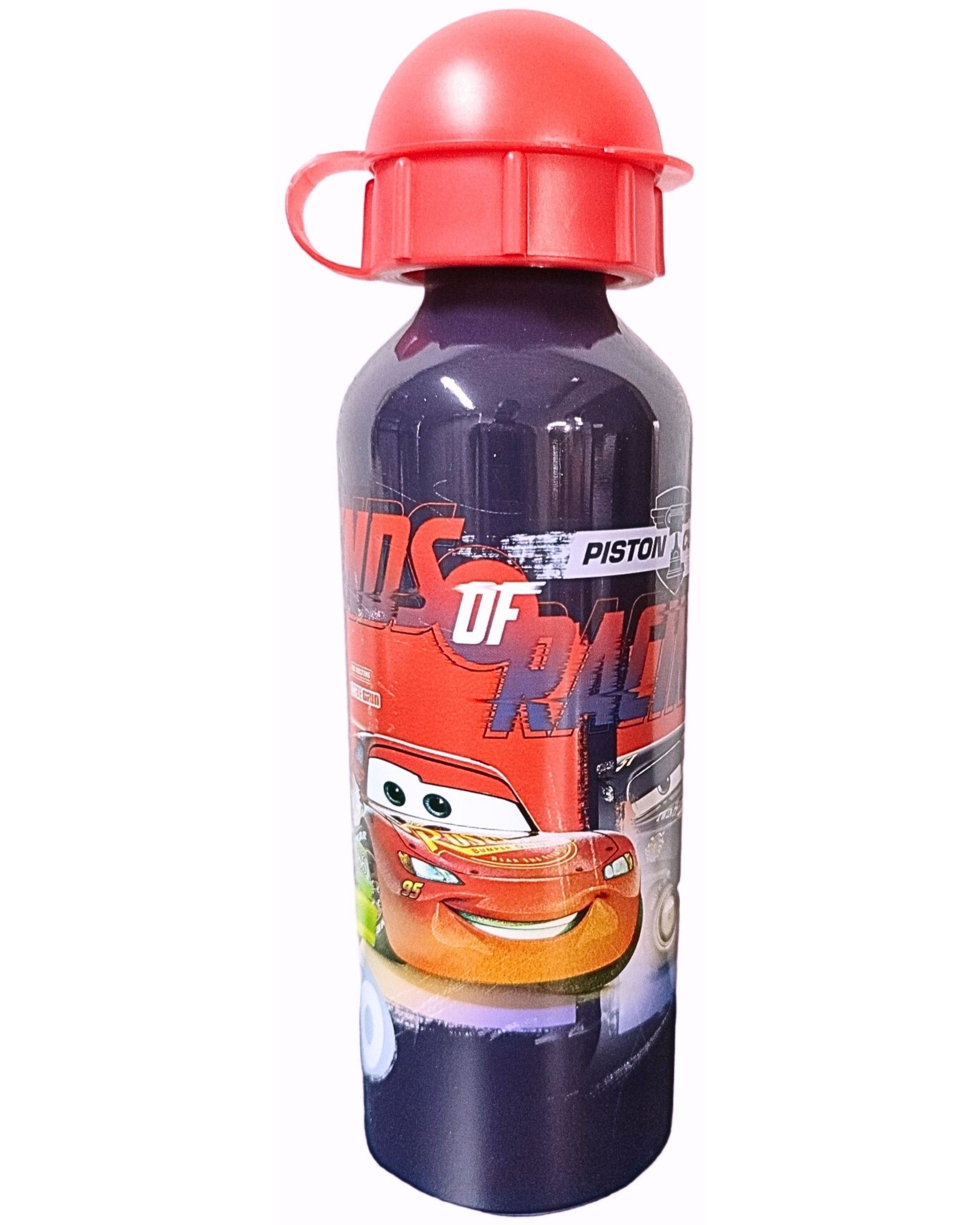 Disney Cars Trinkflasche Legends of Racing, Kinder Sport-Aluminiumflasche 520 ml BPA frei