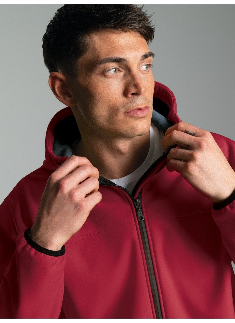 Trigema Softshelljacke TRIGEMA Klassische Softshell–Kapuzenjacke (1-St)