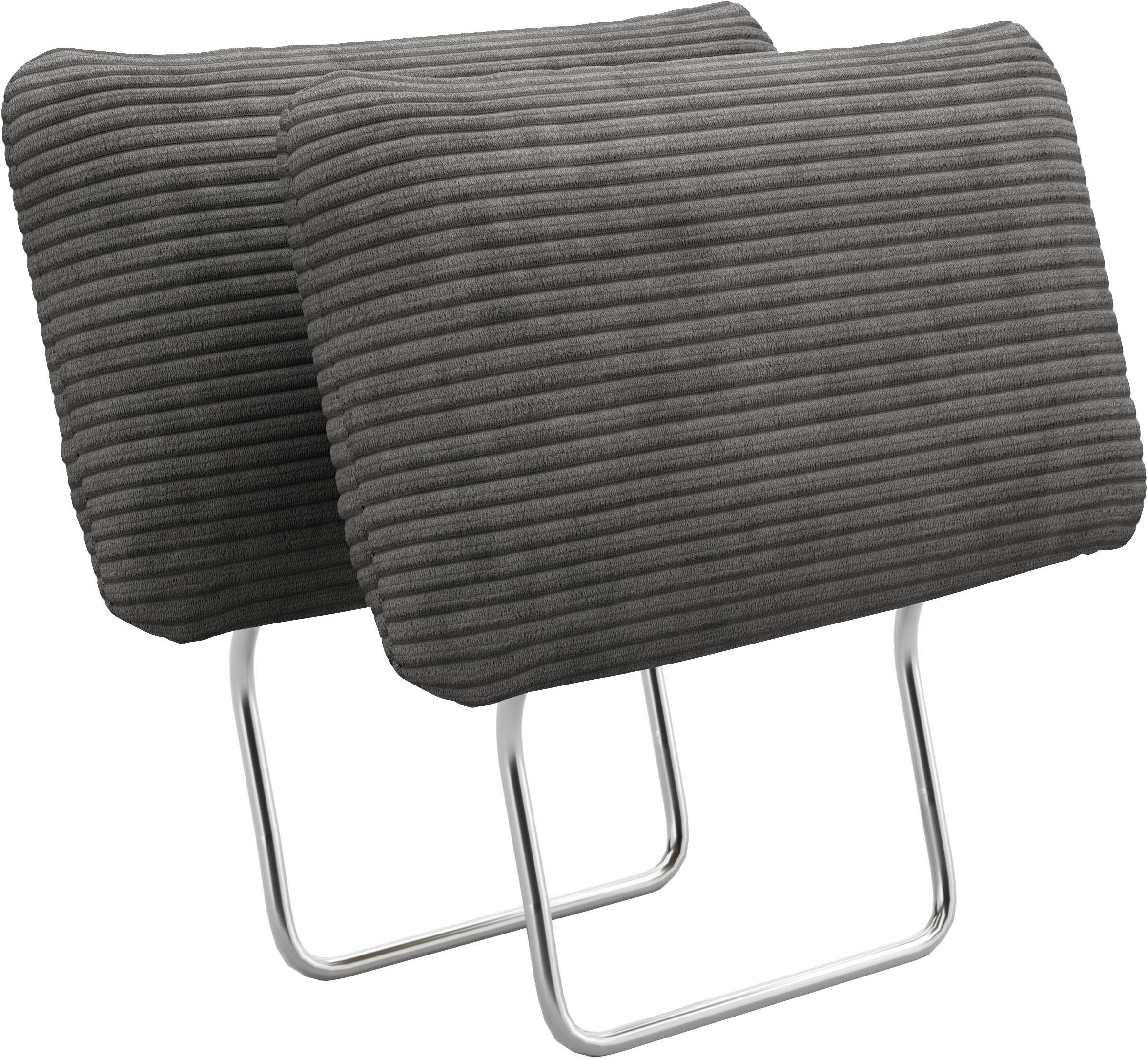 sit&more Kopfstütze Chelsea, B: 50 cm, (Set), 2 Stück, verschiedene Stofffarben
