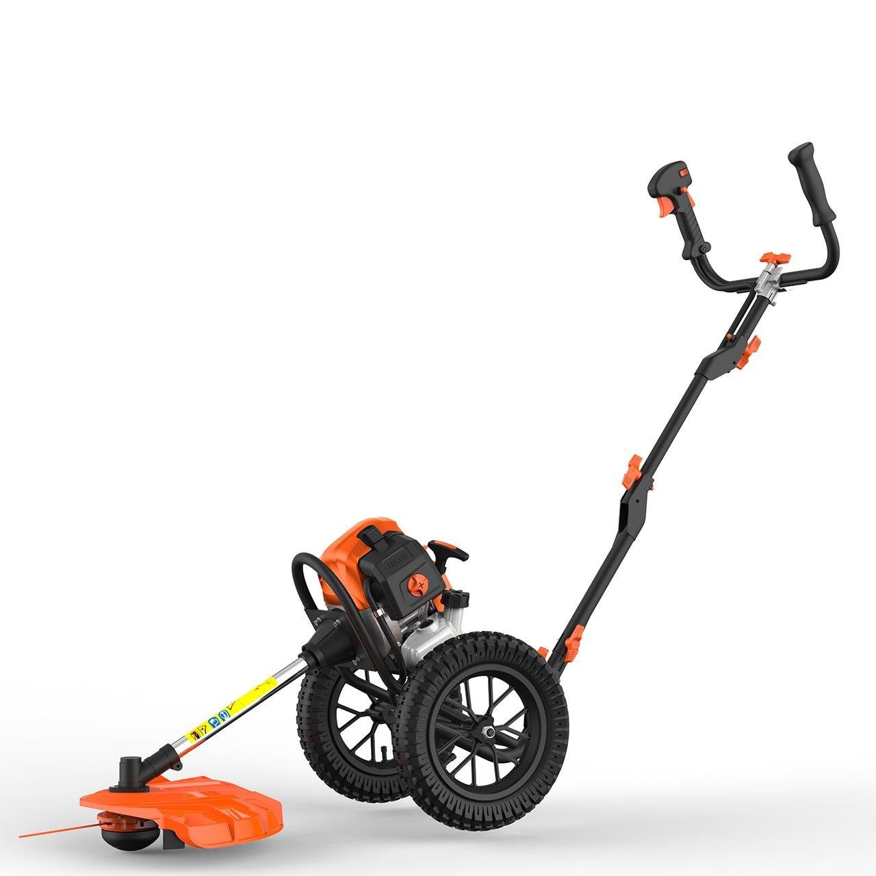 FUXTEC Benzin-Motorsense FX-FSR162, 32 cm Arbeitsbreite Messer, 62ccm, 32cm Schnittbreite ergonomisches Design, Tippautomatik