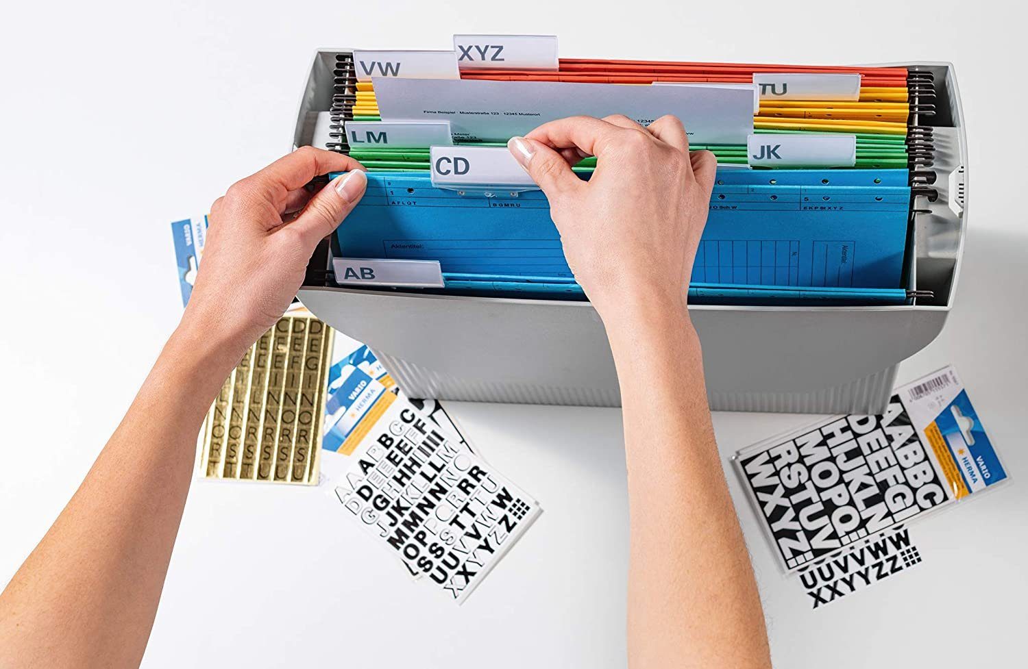 HERMA Aufkleber HERMA Zahlen-Sticker 0-9, Folie schwarz, Höhe: 10 mm - 4159