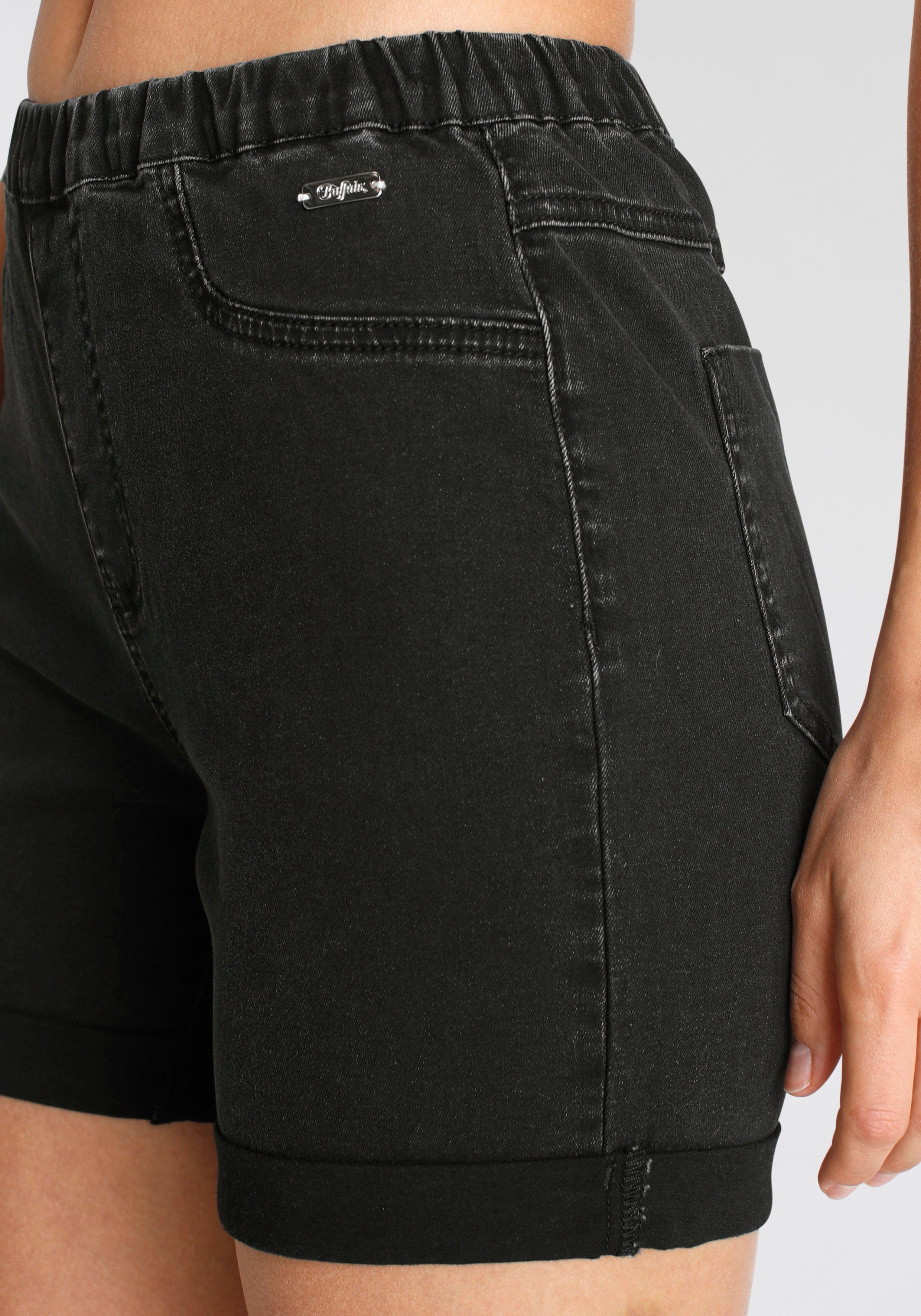 Buffalo Shorts in elastischem Denim mit zwei Gesäßtaschen – Bild 5 von 5