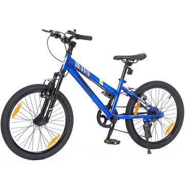 Vankel Kinderfahrrad 20 Zoll Kinderfahrrad Mountainbike Jungen Mädchen, 6 Gang, Kettenschaltung, 20 Zoll - 6-9 Jahre mit Hochwertige V-Bremse