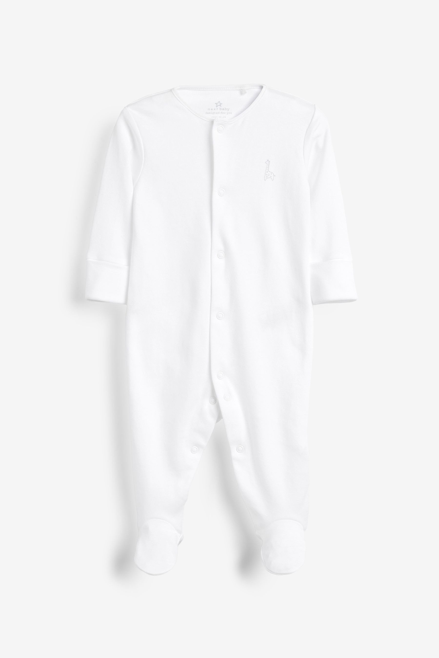 Next Schlafoverall Babyschlafanzüge aus Baumwolle im 3er-Pack (3-tlg) – Bild 2 von 5
