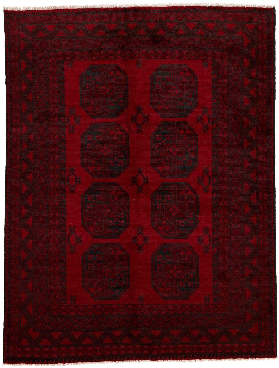 Orientteppich Afghan Akhche 146x193 Handgeknüpfter Orientteppich, Nain Trading, rechteckig, Höhe: 6 mm