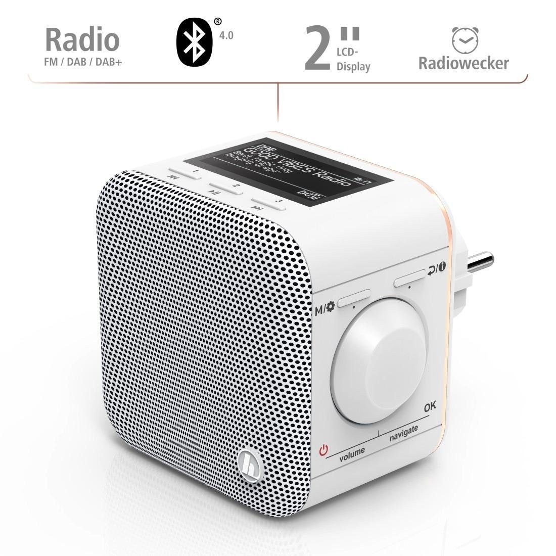 DR40BT-PlugIn Hama Steckdose, Steckdosenradio, Radio DAB Digitalradio f. (DAB) Bluetooth/FM