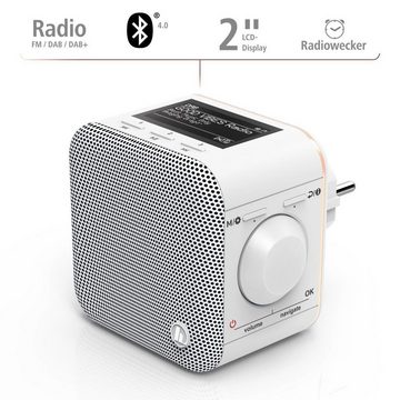 Hama Steckdosenradio, DAB Radio f. Steckdose, Bluetooth/FM DR40BT-PlugIn Digitalradio (DAB)
