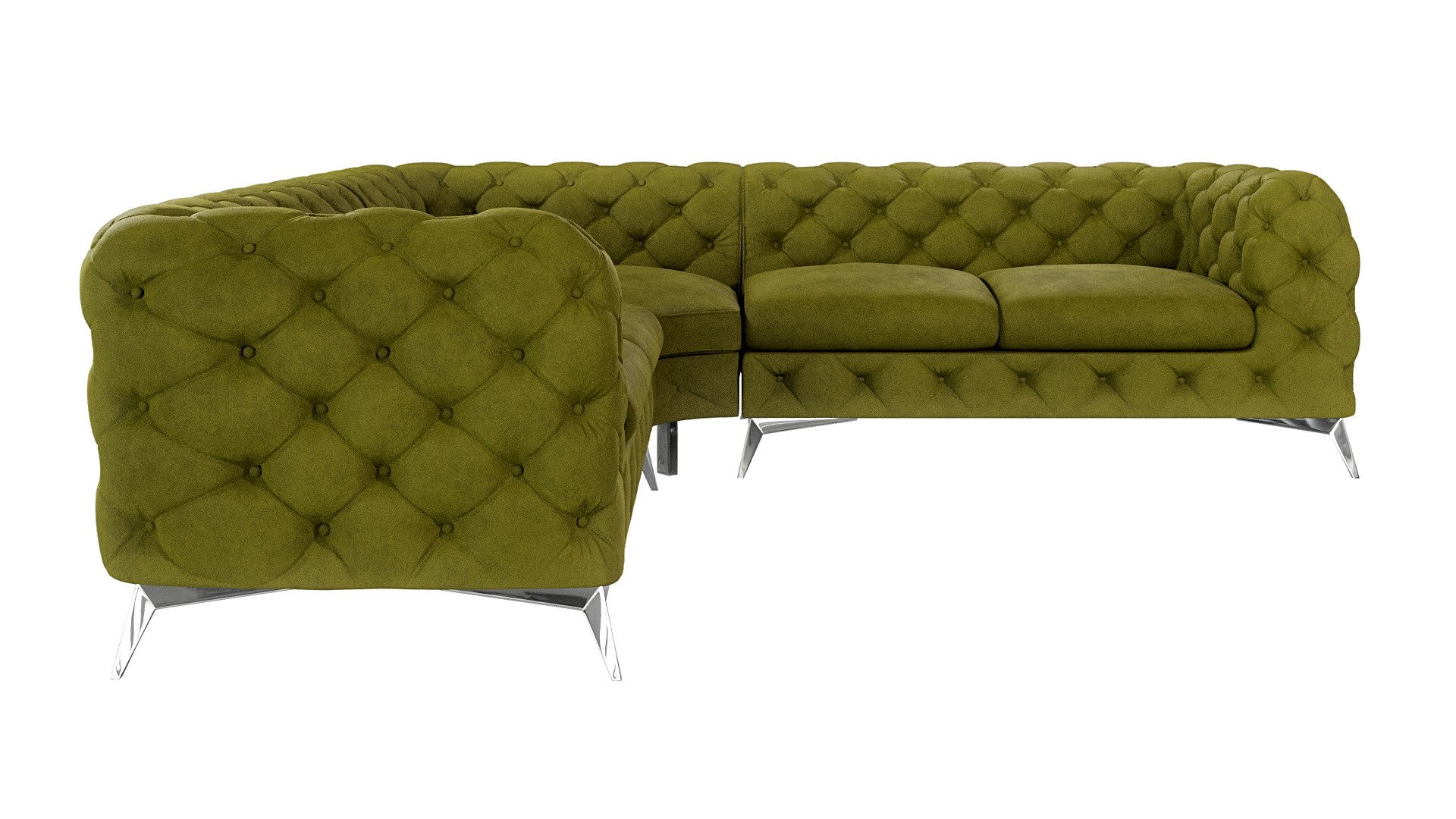 S-Style Möbel Ecksofa Kalina, Chesterfield mit günstig online kaufen