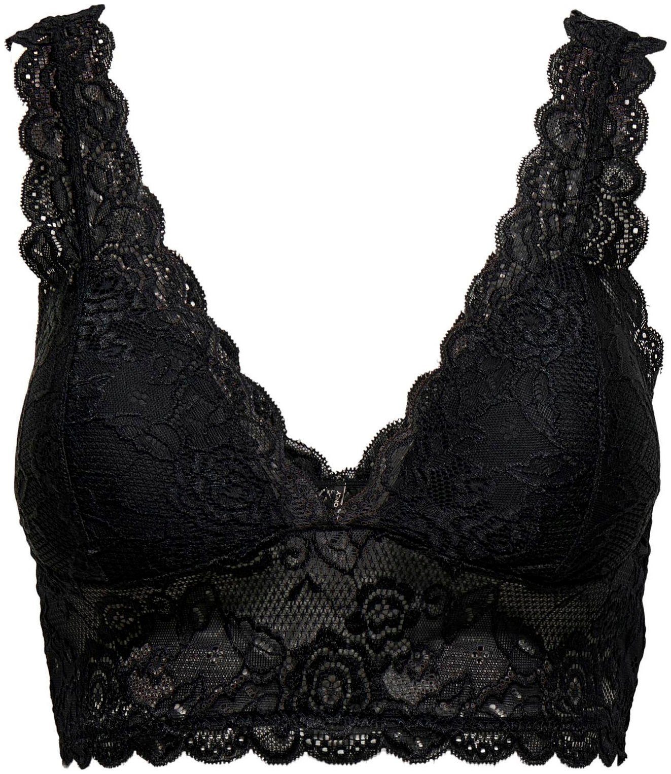 ONLY Spitzentop ONLCHLOE – Spitzen-Bra mit gepolsterten Cups und Stretch re günstig online kaufen