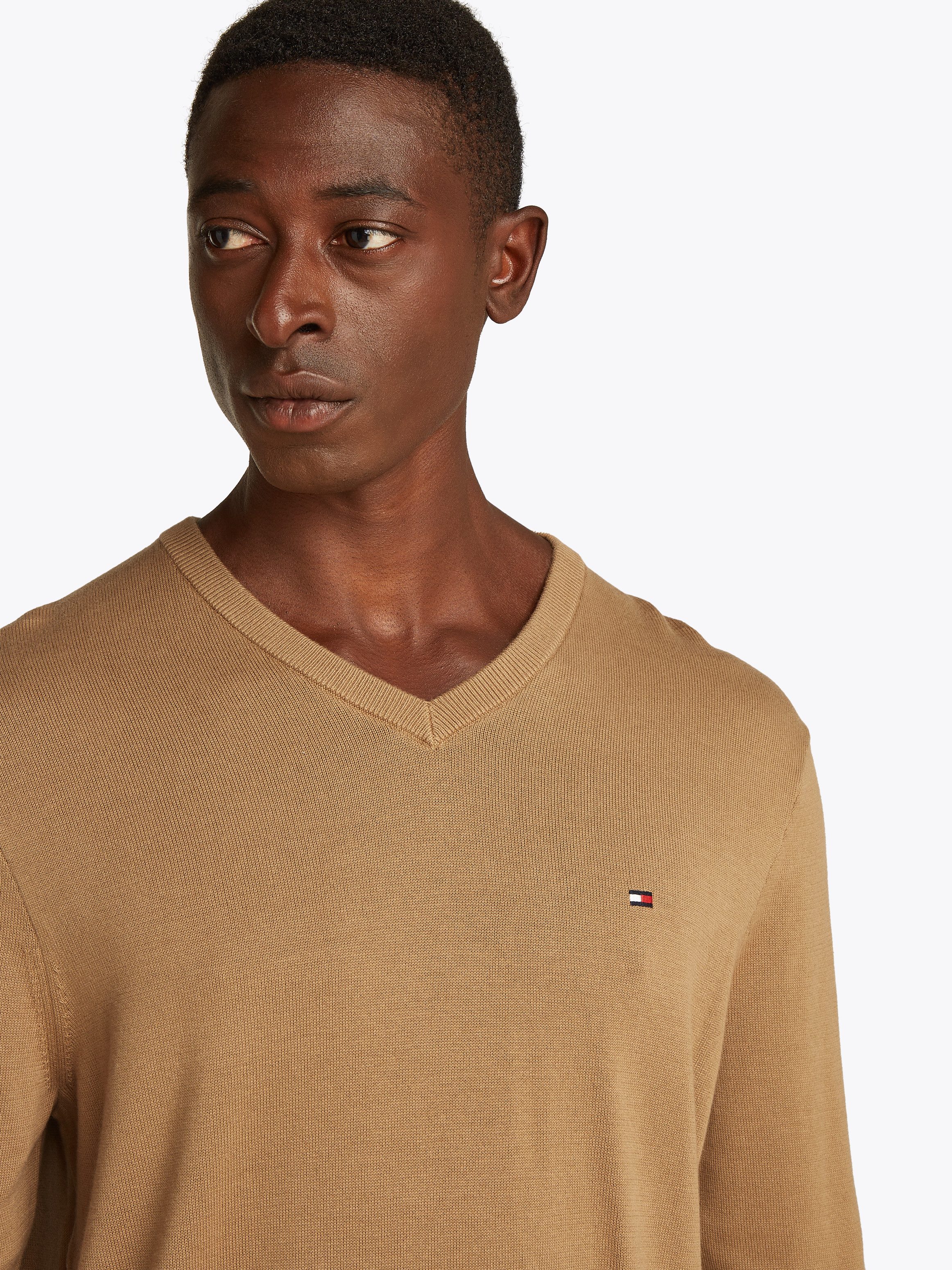 Tommy Hilfiger Strickpullover ESSENTIAL COTTON V günstig online kaufen