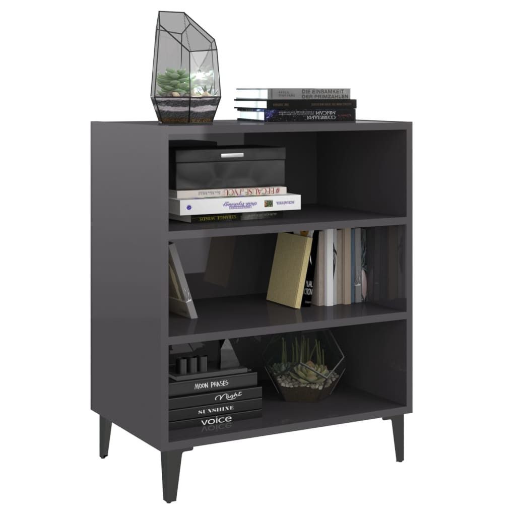 vidaXL Sideboard Sideboard Hochglanz-Grau 57x35x70 cm günstig online kaufen