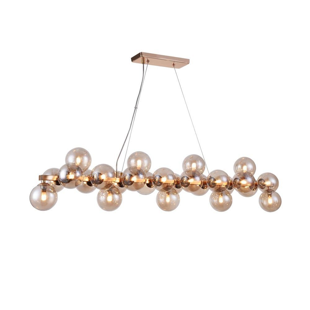 Licht-Trend Pendelleuchte Glamouröse Esstischlampe Glob 120cm günstig online kaufen