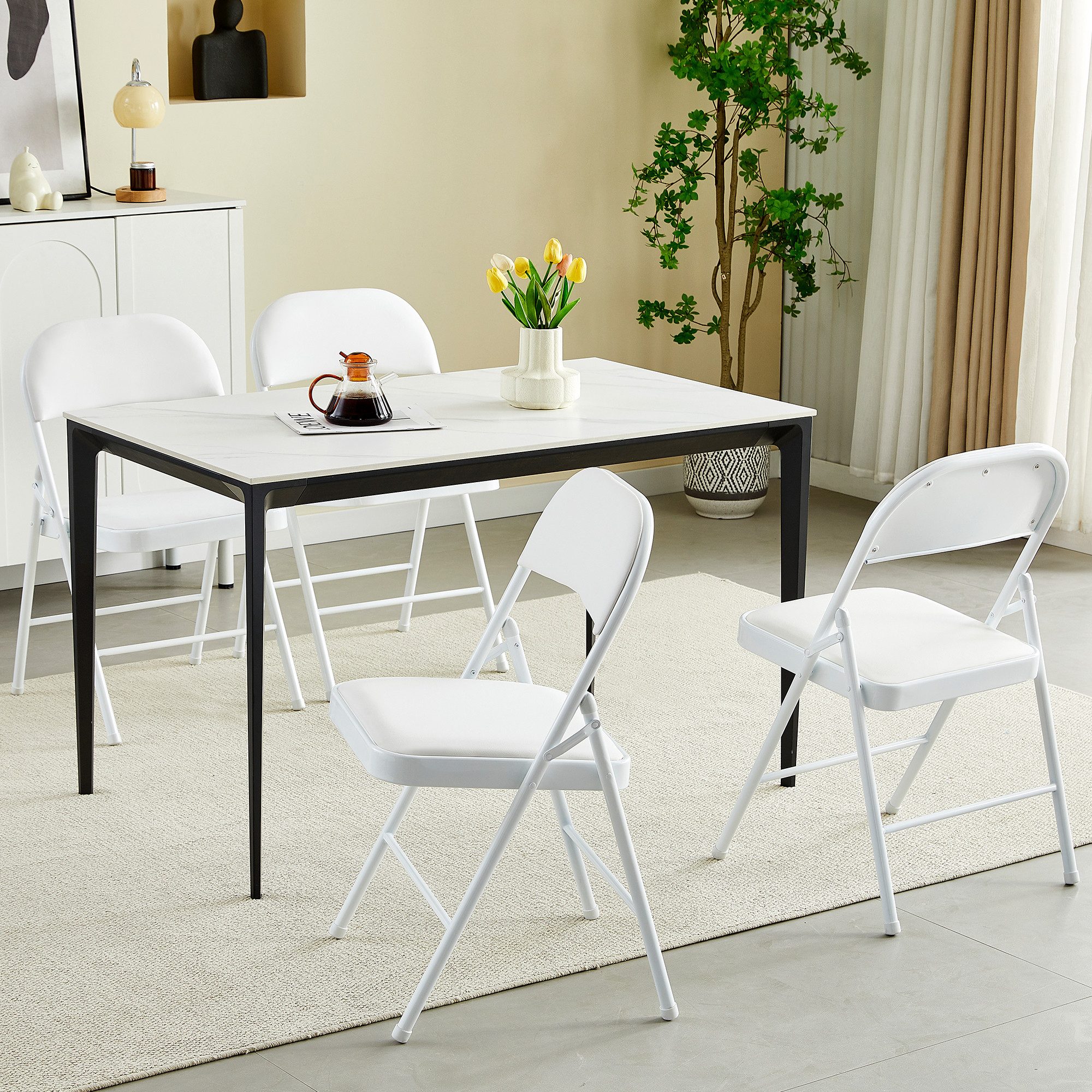 MCC direct Klappstuhl Kunstleder Klappstuhl gepolstert im 1er, 2er, 4er und 6er Set (4 St) – Bild 2 von 5