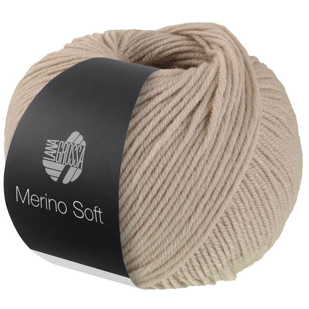 LANA GROSSA MERINO SOFT Wolle Häkelwolle, 125 m (Weiches Mischgarn aus Merinowolle und Mikrofaser), 50 g