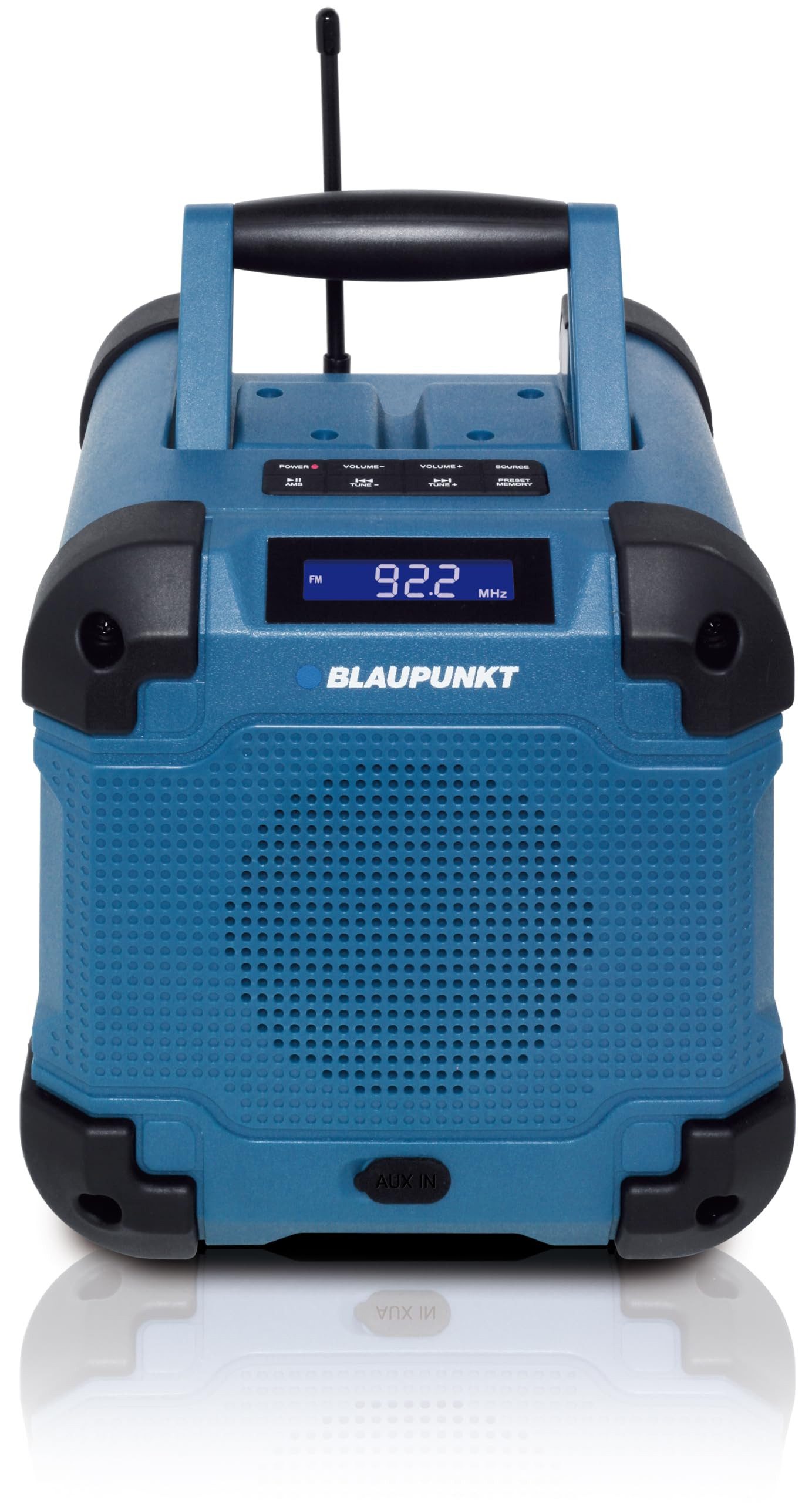 Blaupunkt BSR 40 Baustellenradio (Robustes, kabelloses Baustellenradio mit IP45 Schutz)