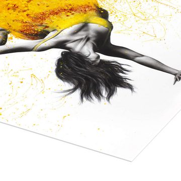 Posterlounge Poster Ashvin Harrison, Break Dance im gelben Kleid, Malerei